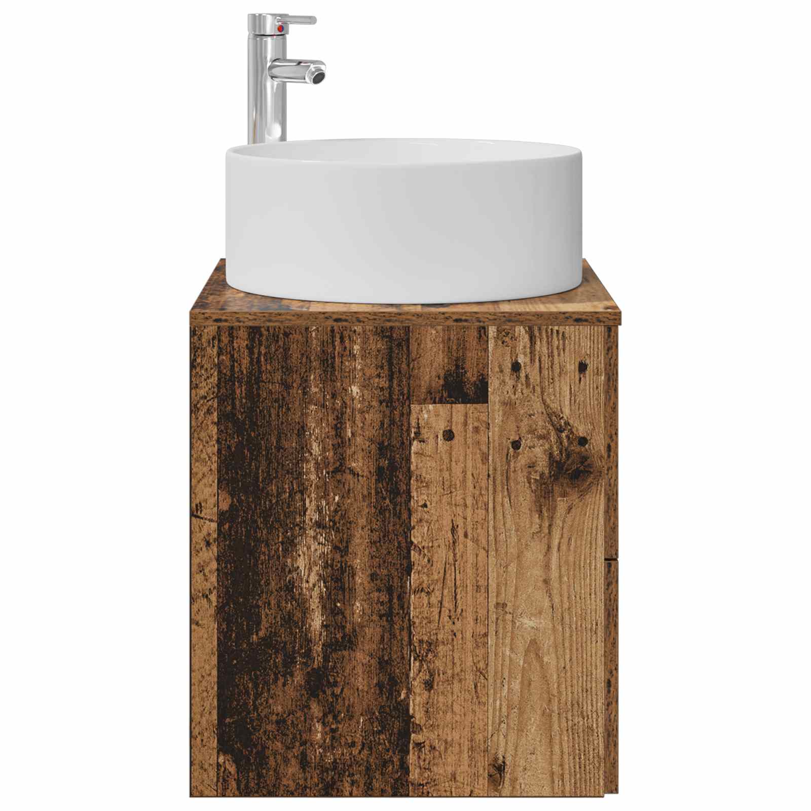 Vanité de lavabo mural Bois ancien 49,5 x 44,5 x 65,5 cm