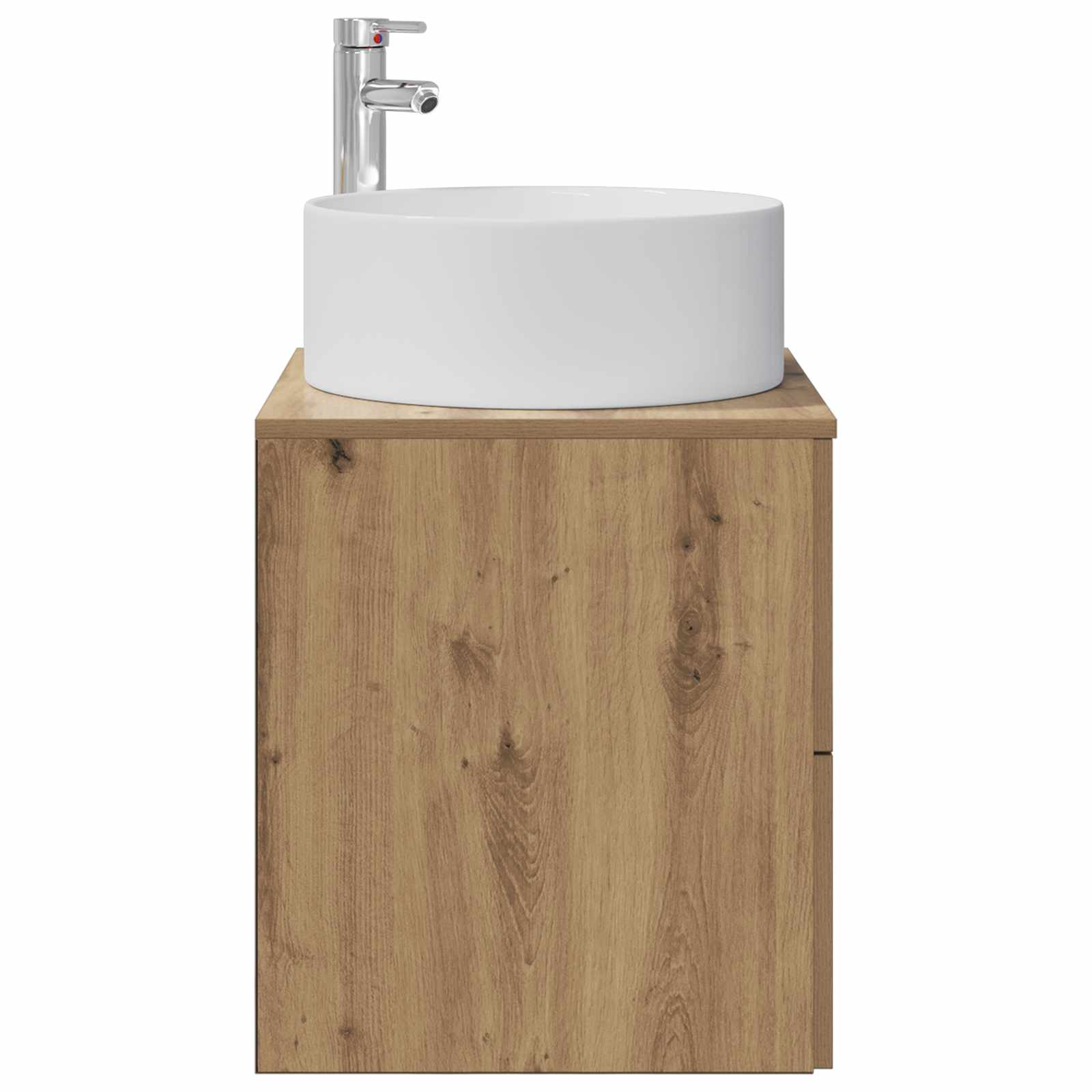 Vanité de lavabo mural Chêne artisanal 49,5 x 44,5 x 65,5 cm