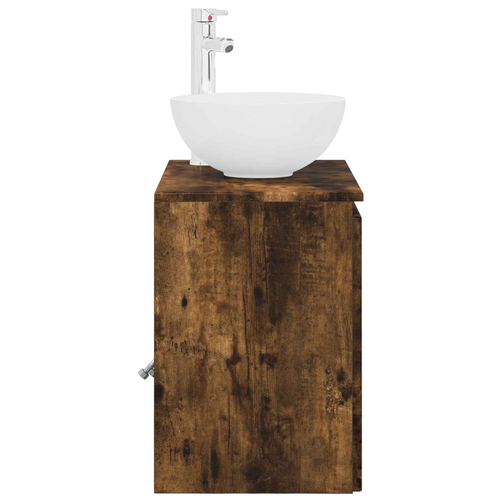 Vanité de lavabo mural Chêne fumé 49,5 x 41 x 64,5 cm