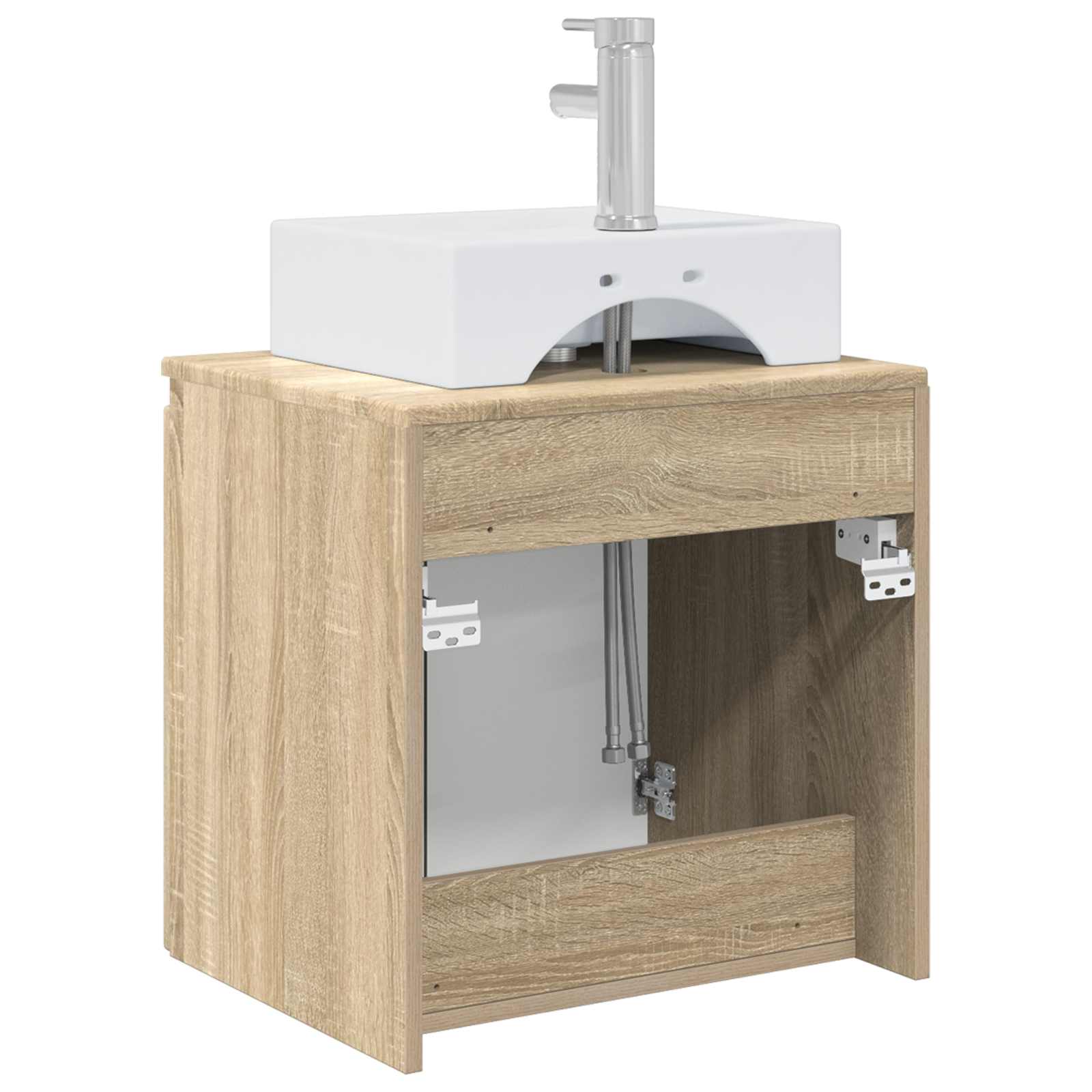Vanité de lavabo mural Chêne Sonoma 49,5 x 41 x 62,5 cm - XIOS
