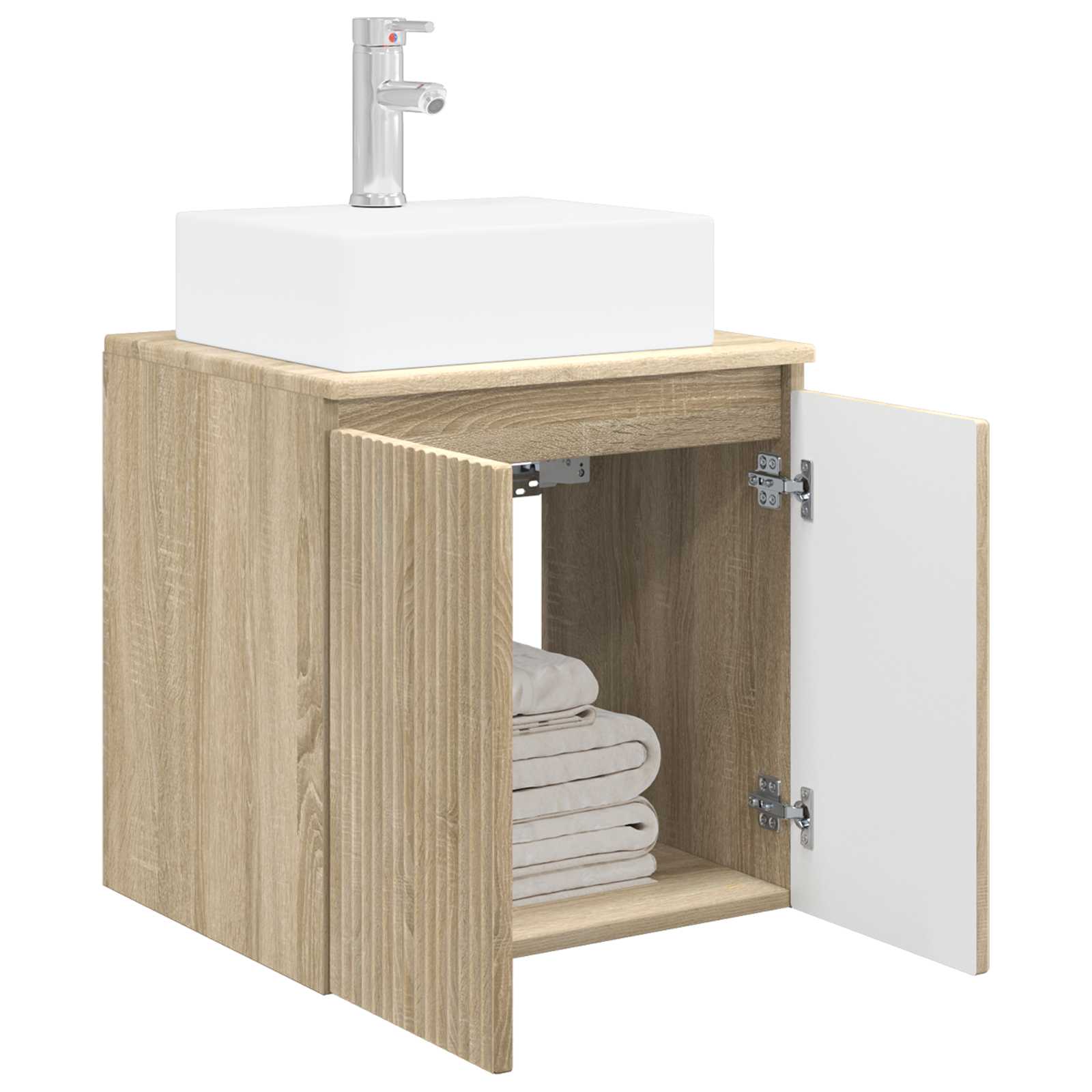 Vanité de lavabo mural Chêne Sonoma 49,5 x 41 x 62,5 cm - XIOS
