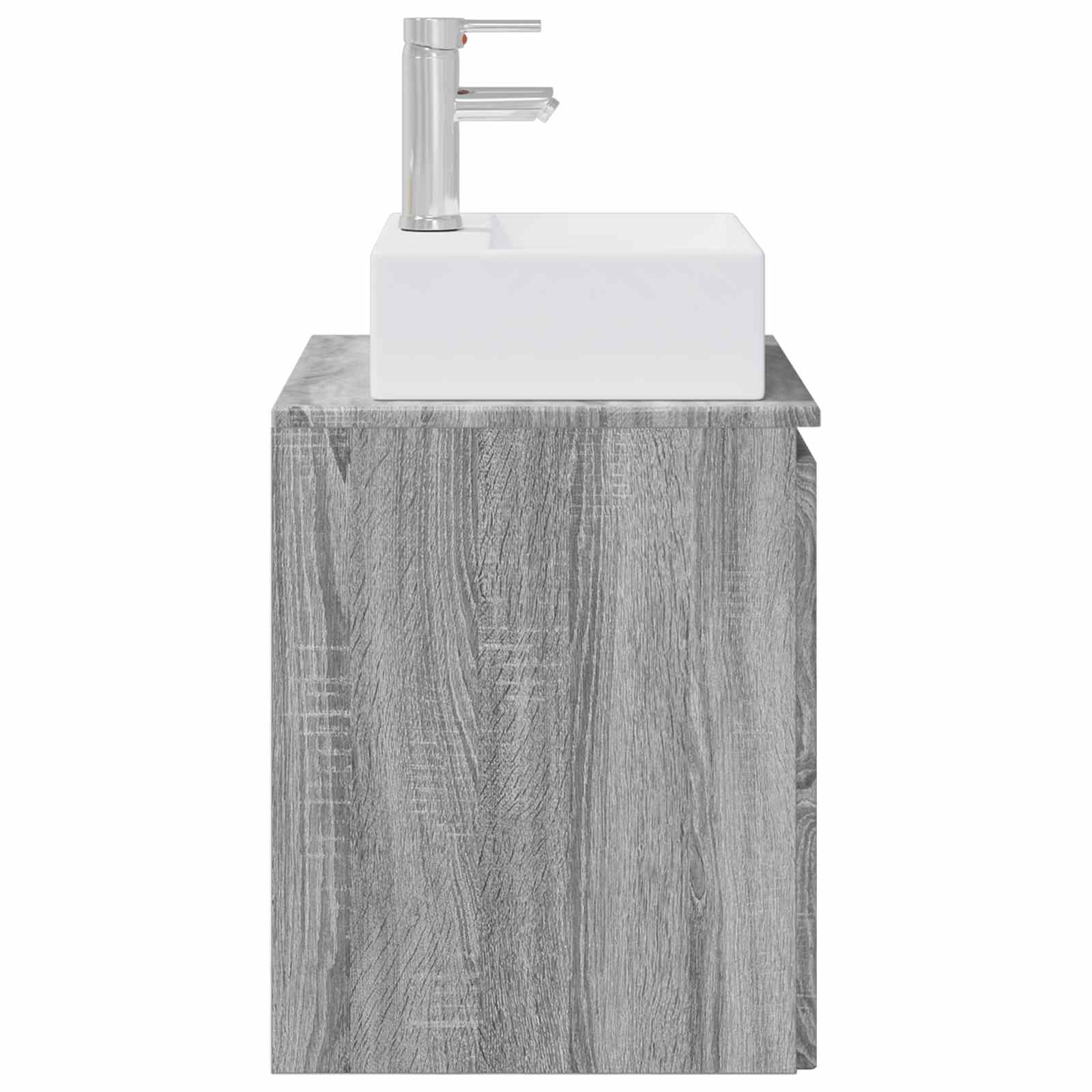 Vanité de lavabo mural Sonoma gris 49,5 x 41 x 62,5 cm