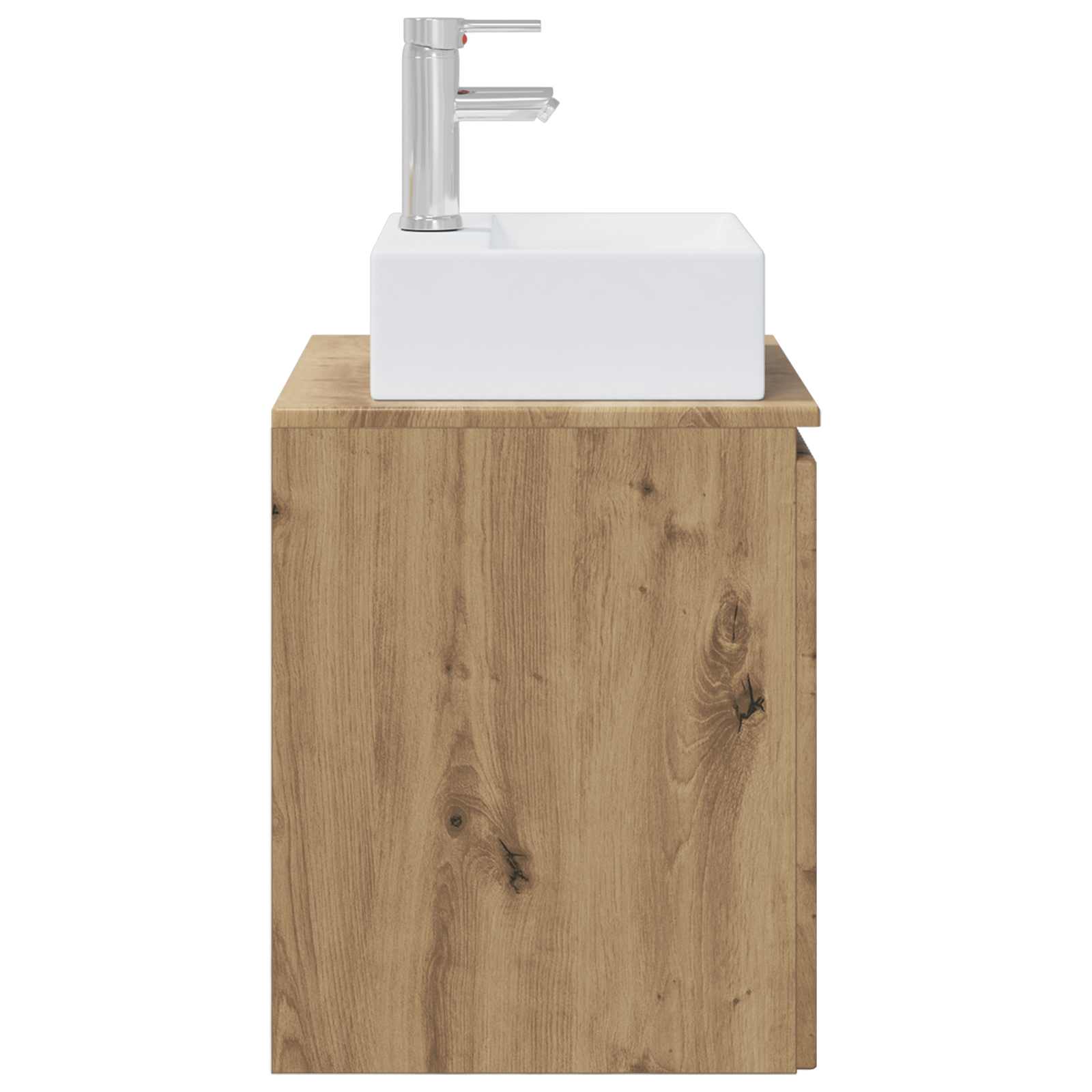 Vanité de lavabo mural Chêne artisanal 49,5 x 41 x 62,5 cm