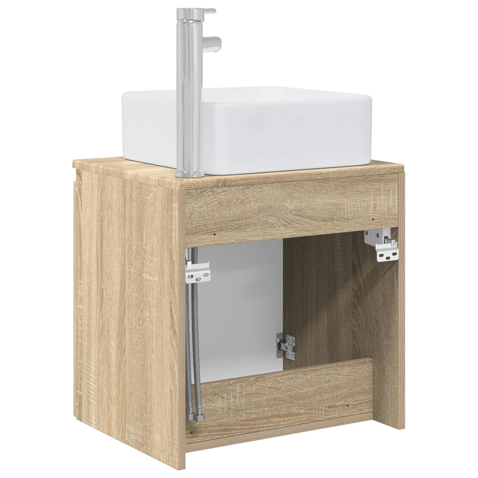 Vanité de lavabo mural Chêne Sonoma 53 x 35 x 63 cm