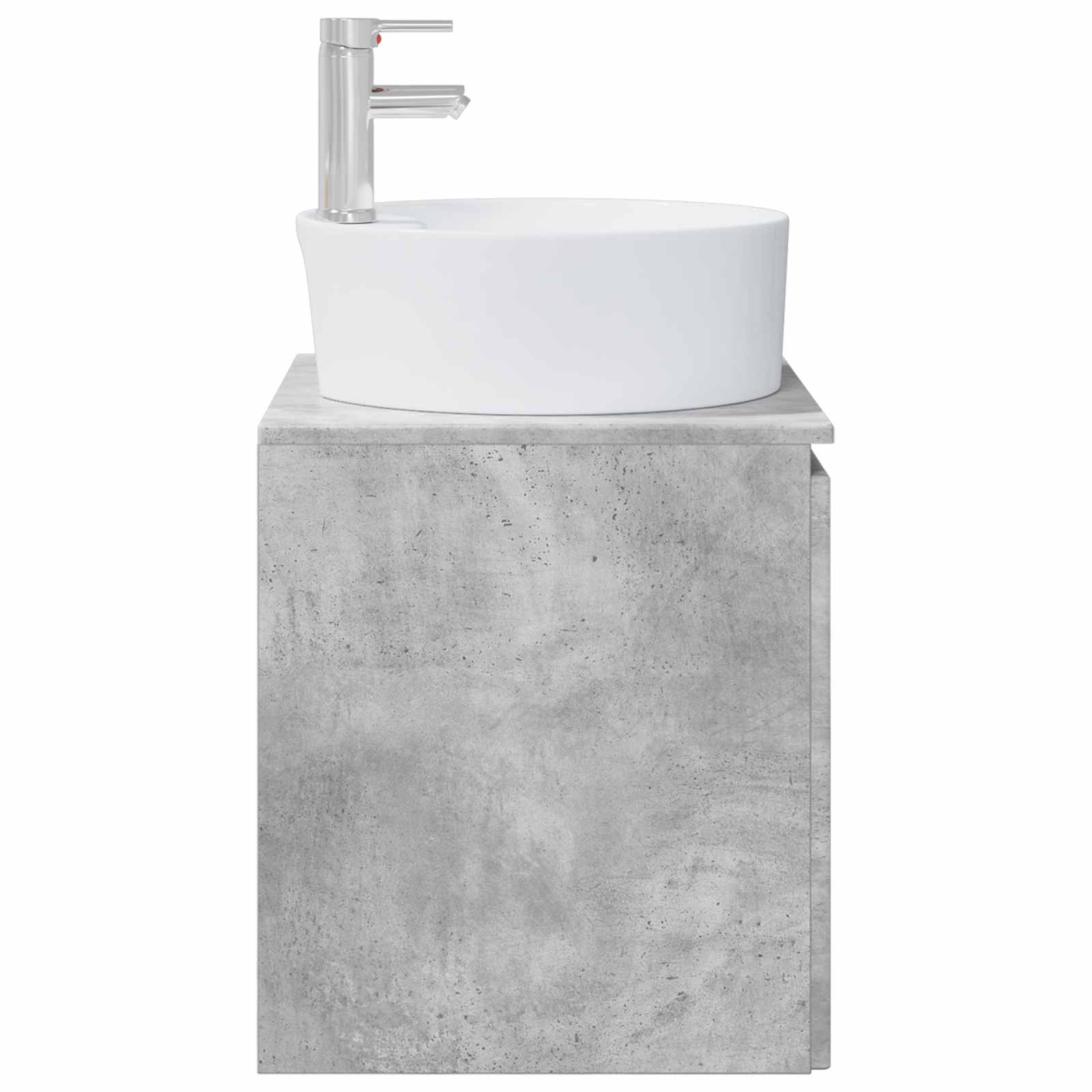 Vanité de lavabo mural Gris béton 49,5 x 44,5 x 65 cm