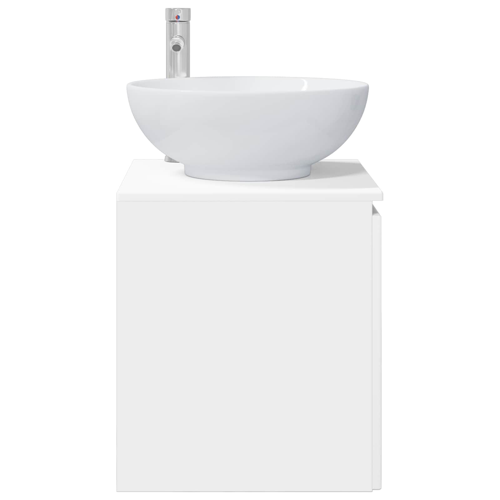 Vanité de lavabo mural Blanc 49,5 x 44,5 x 65 cm