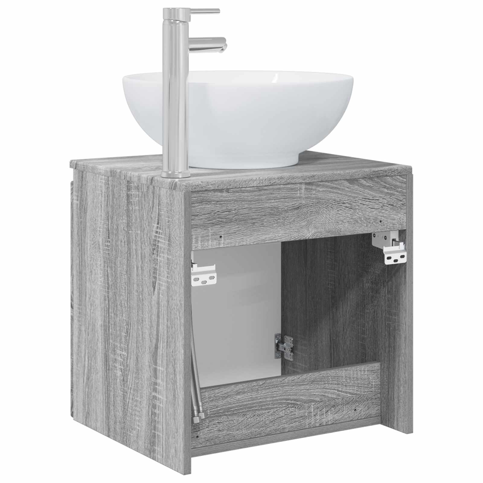 Vanité de lavabo mural Sonoma gris 49,5 x 44,5 x 65 cm
