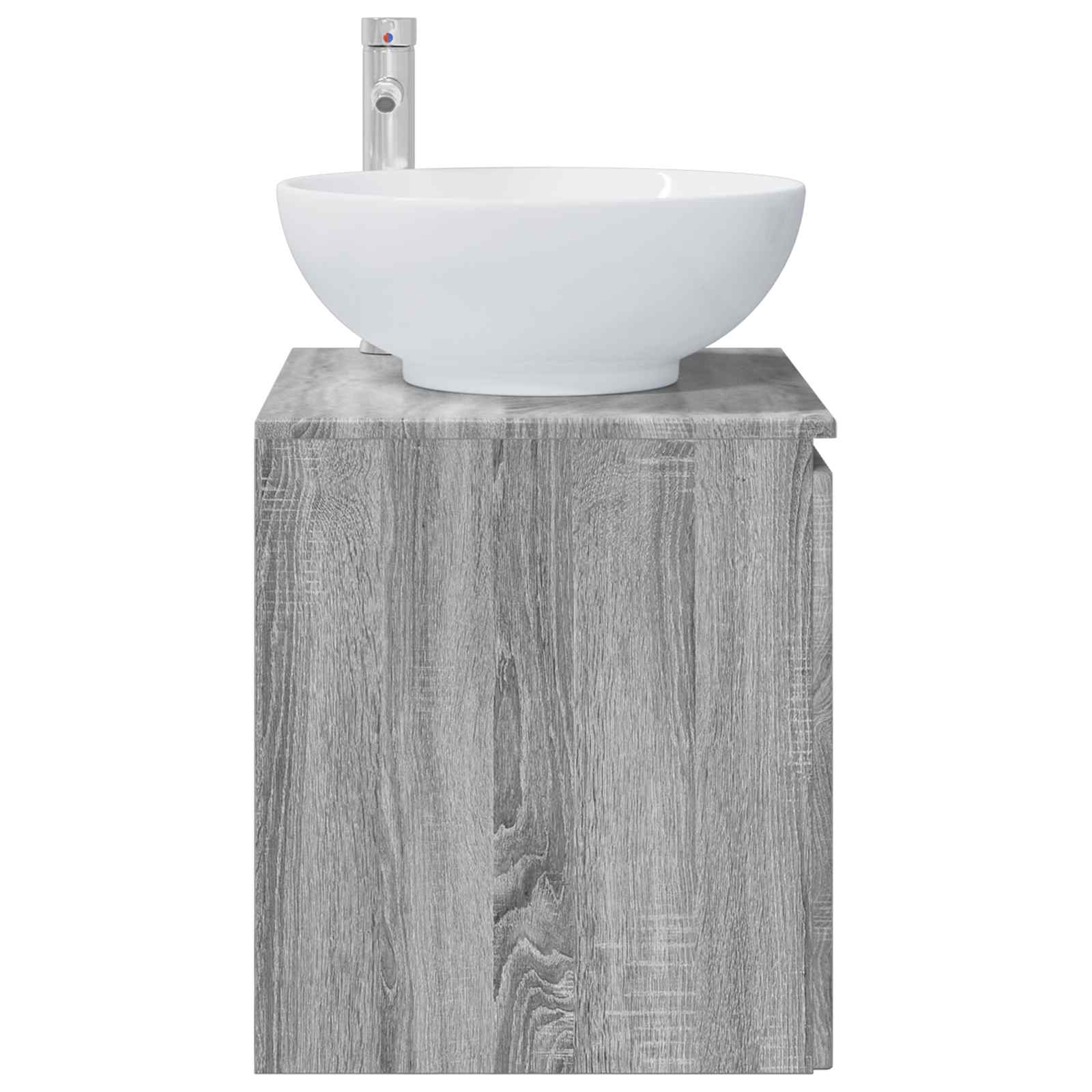 Vanité de lavabo mural Sonoma gris 49,5 x 44,5 x 65 cm