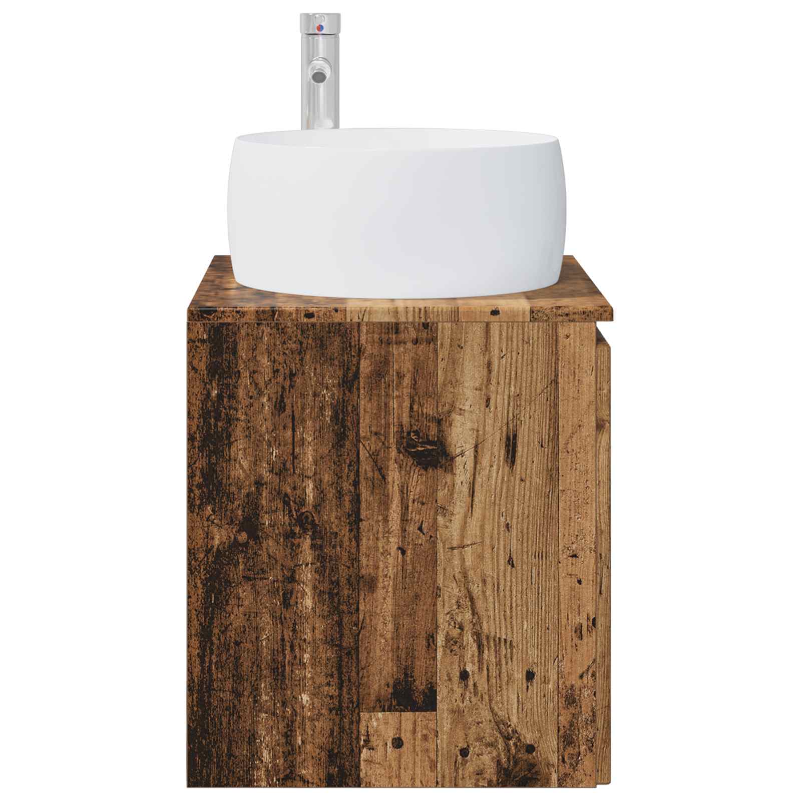 Vanité de lavabo mural Bois ancien 49,5 x 44,5 x 66 cm