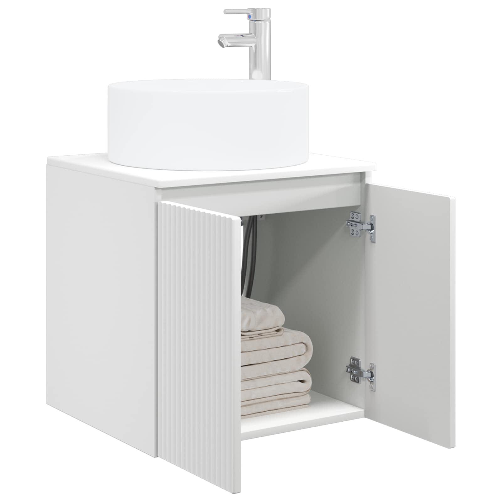Meuble de lavabo mural Blanc 49,5 x 44,5 x 65,5 cm