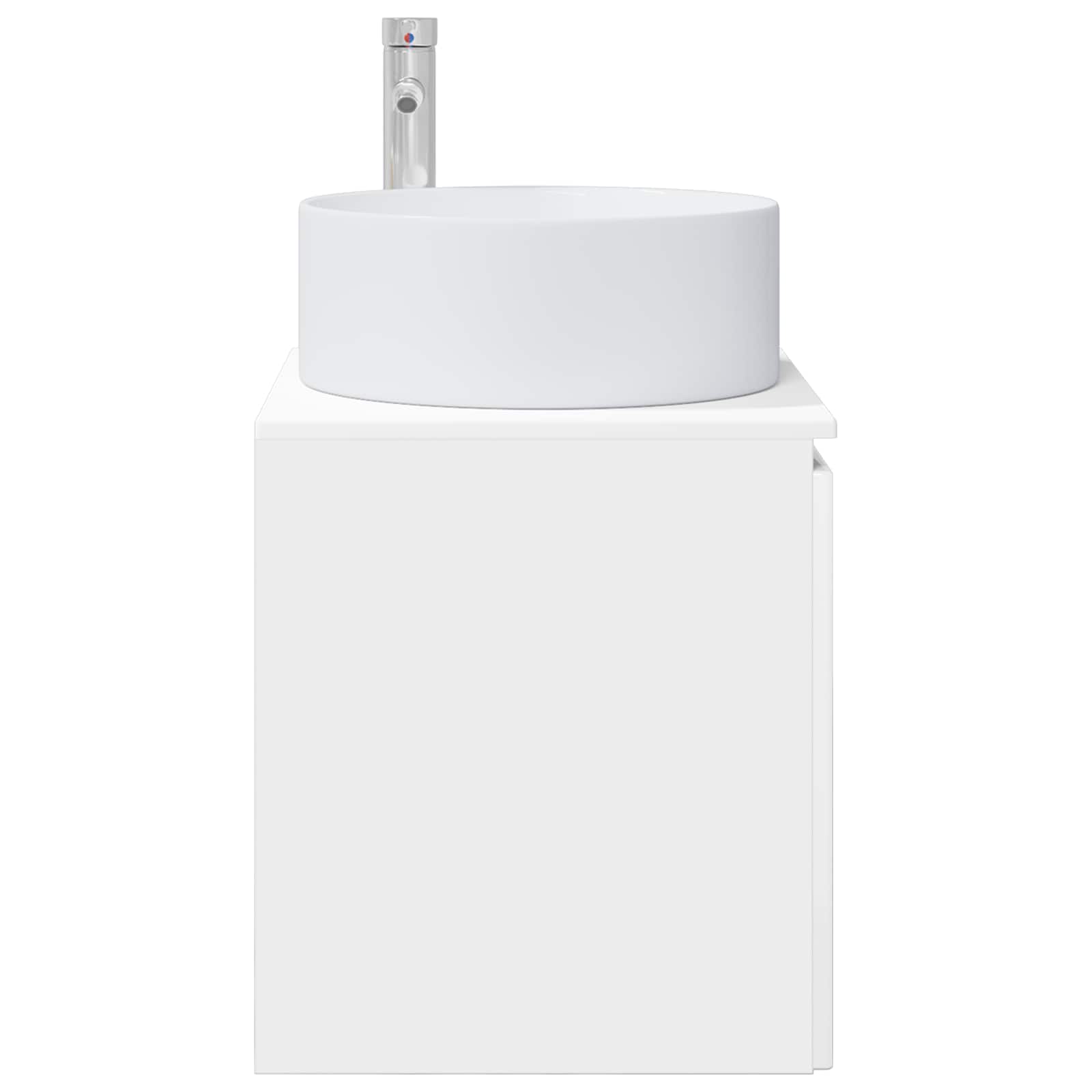 Meuble de lavabo mural Blanc brillant 49,5 x 44,5 x 65,5 cm