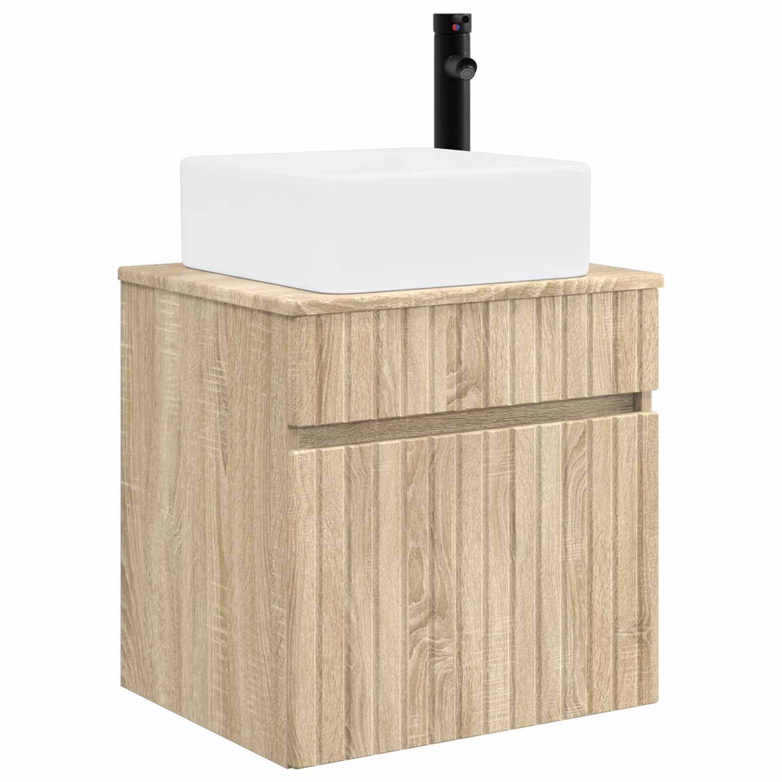 Meuble de lavabo mural Chêne Sonoma 49 x 41 x 63 cm