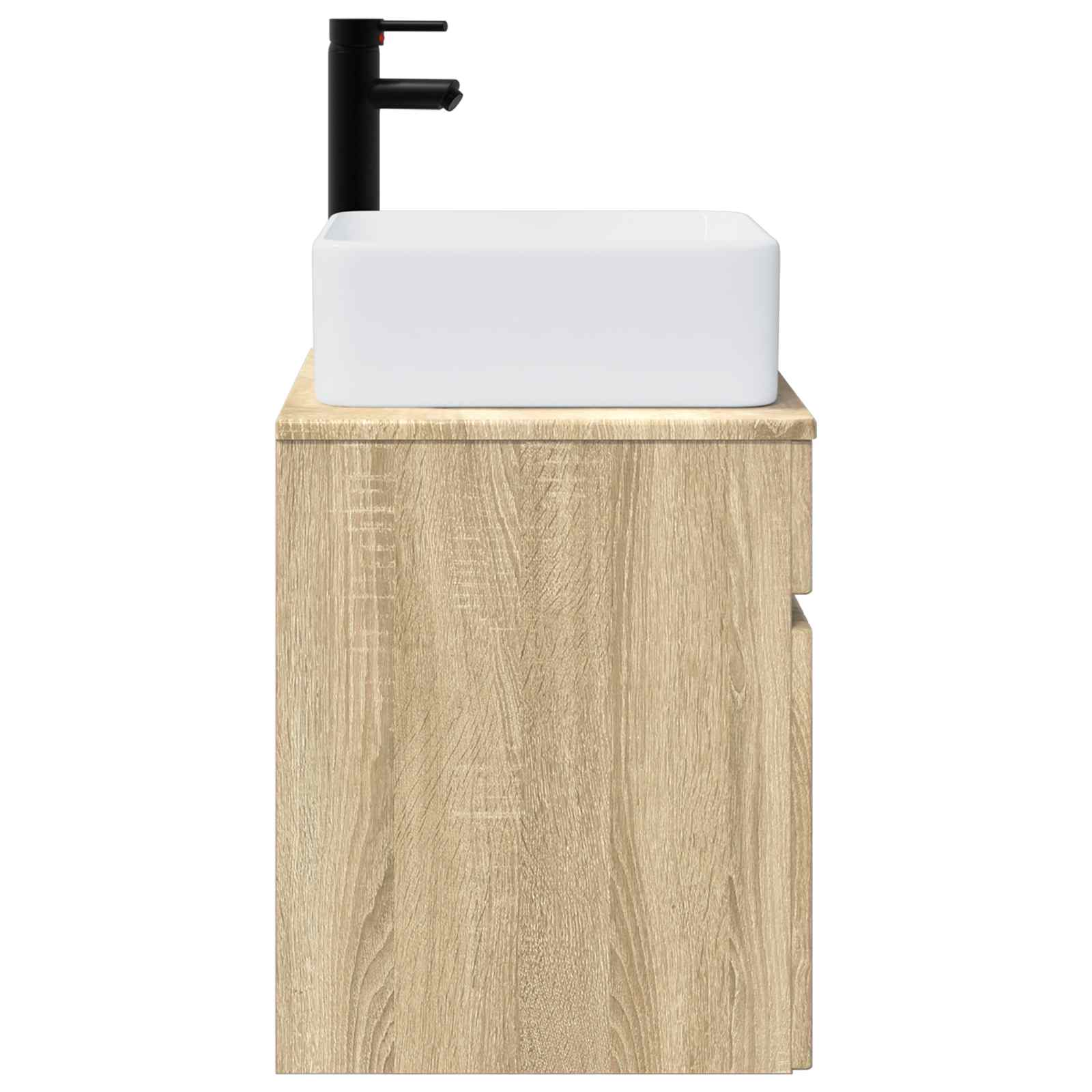 Meuble de lavabo mural Chêne Sonoma 49 x 41 x 63 cm