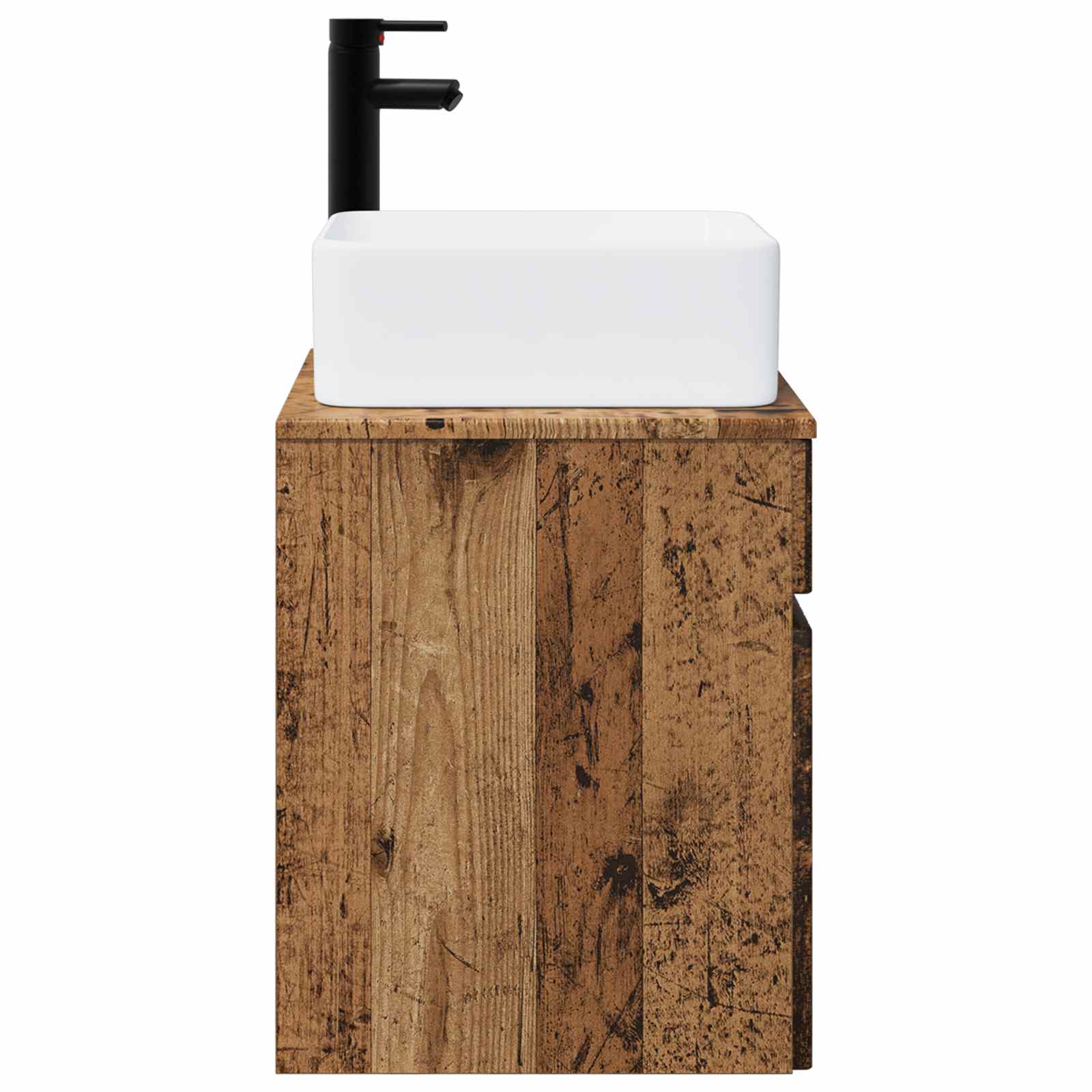 Meuble de lavabo mural Bois ancien 49 x 41 x 63 cm
