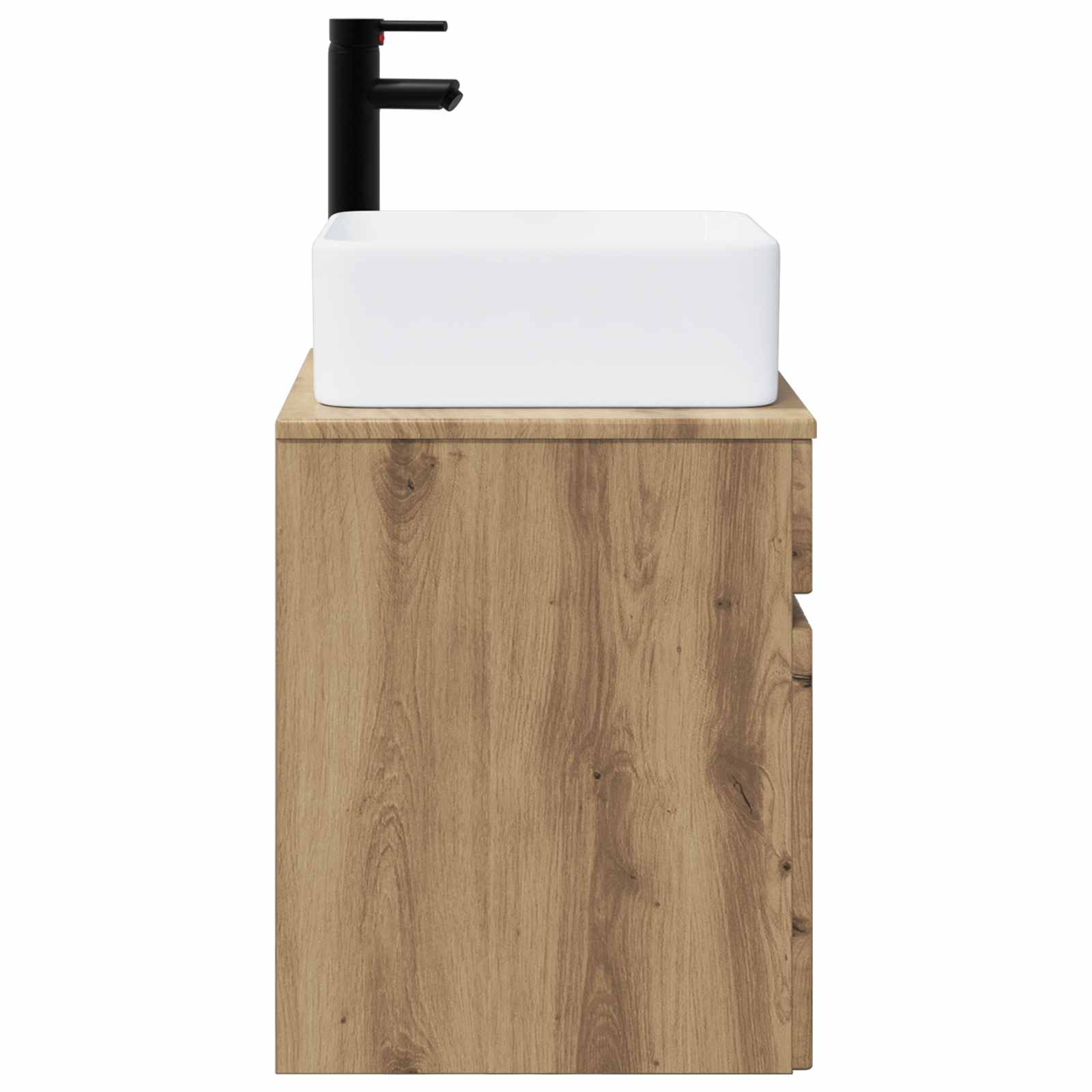 Meuble de lavabo mural Chêne artisanal 49 x 41 x 63 cm