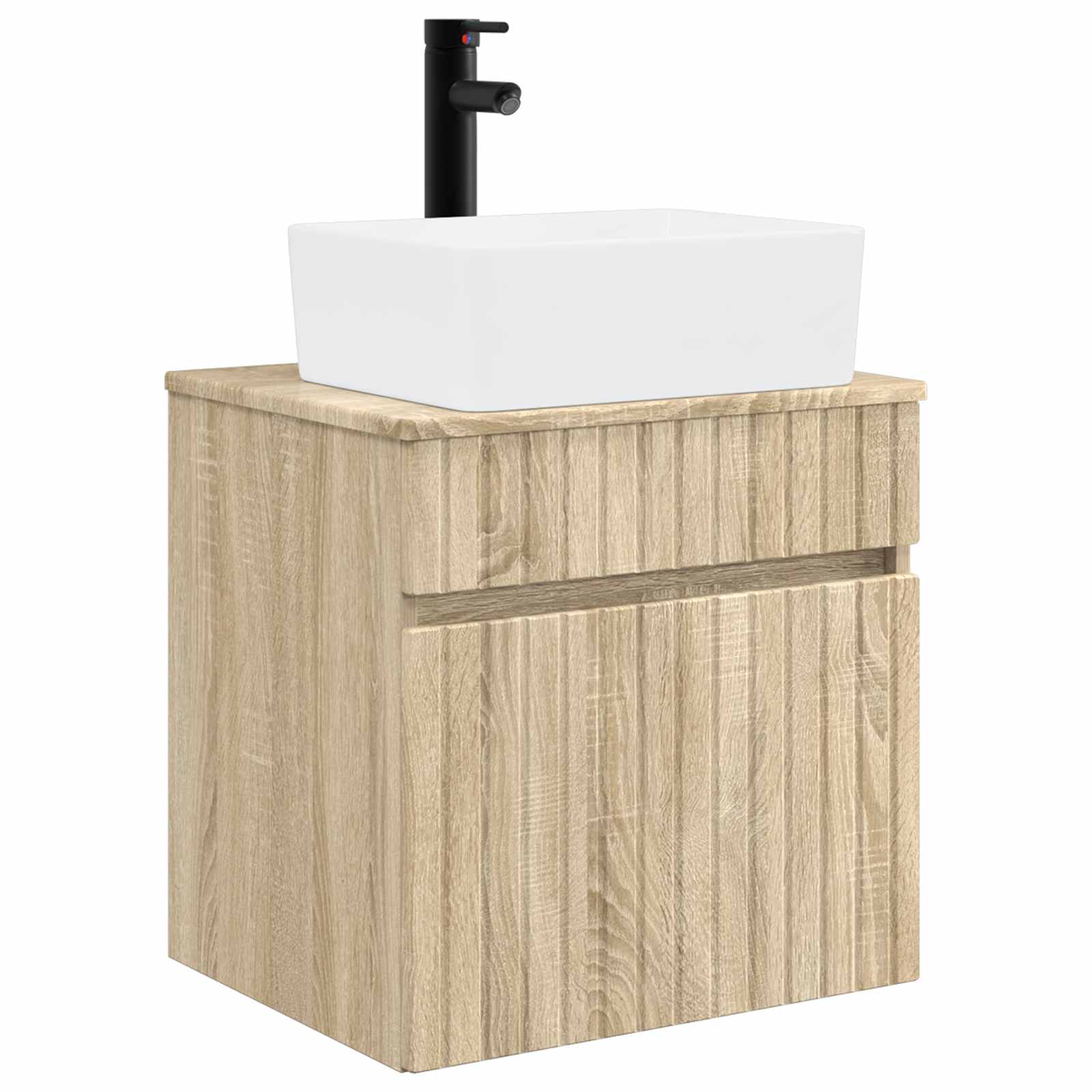 Meuble de lavabo mural Chêne Sonoma 49 x 41 x 63 cm
