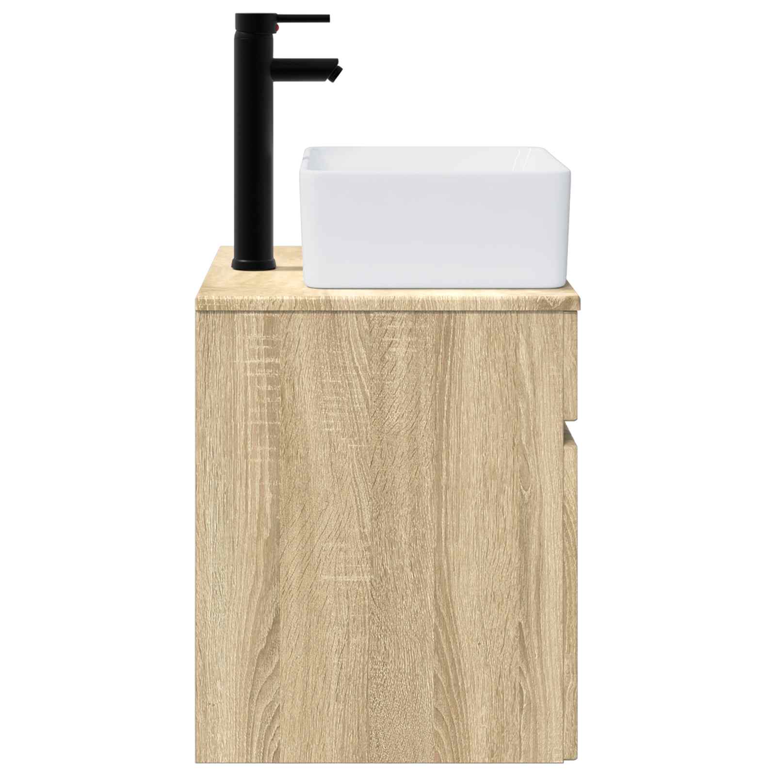 Meuble de lavabo mural Chêne Sonoma 49 x 41 x 63 cm