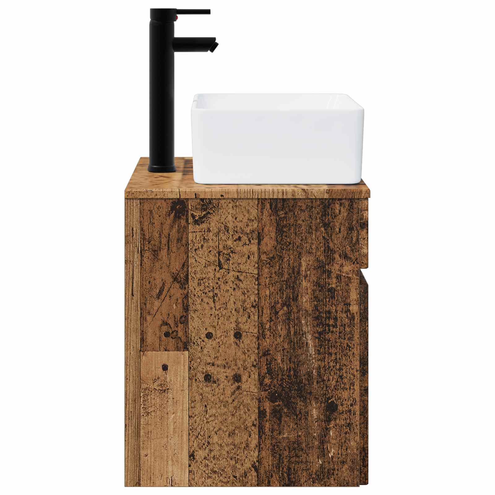 Meuble de lavabo mural Bois ancien 49 x 41 x 63 cm