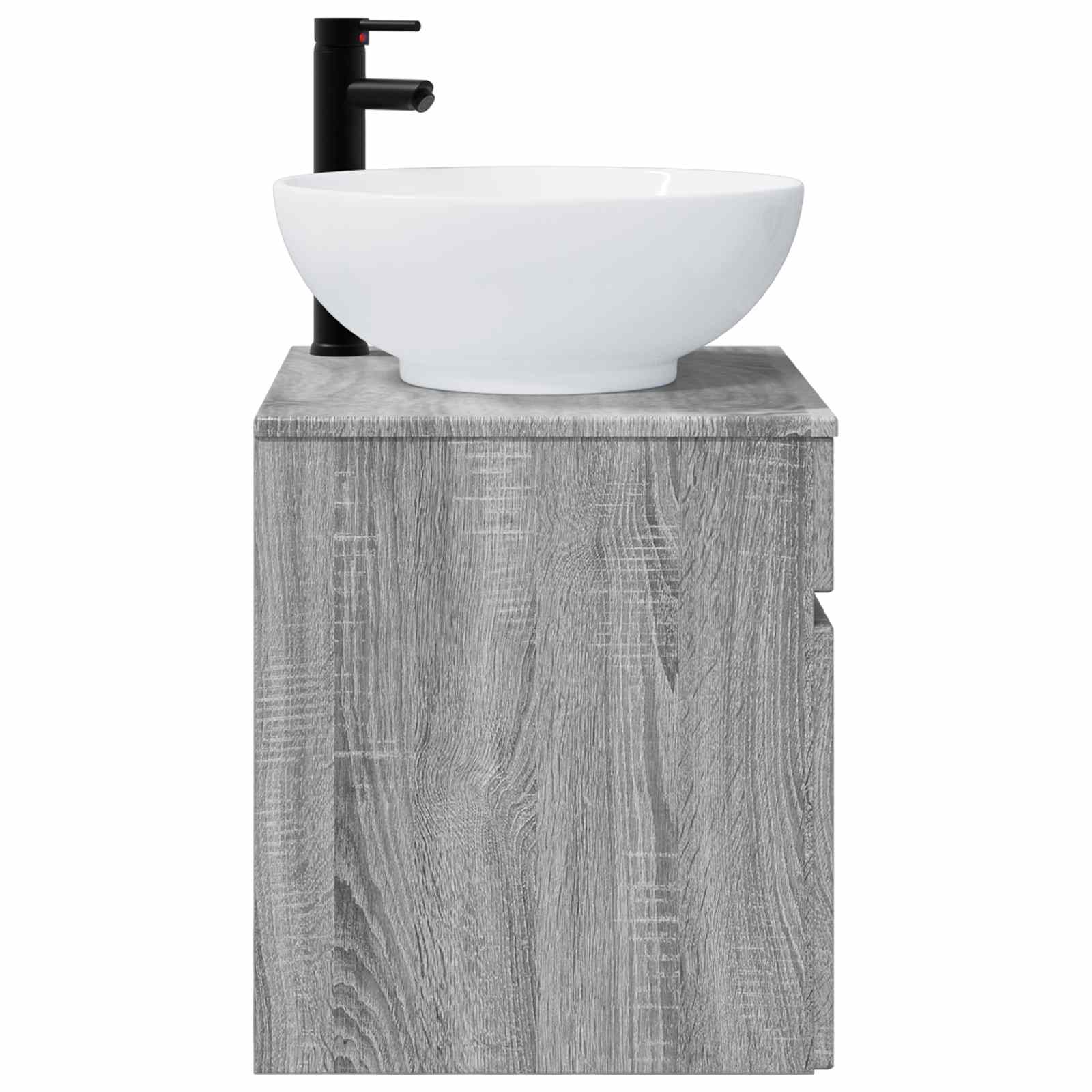 Meuble de lavabo mural Sonoma gris 49 x 44,5 x 66,5 cm