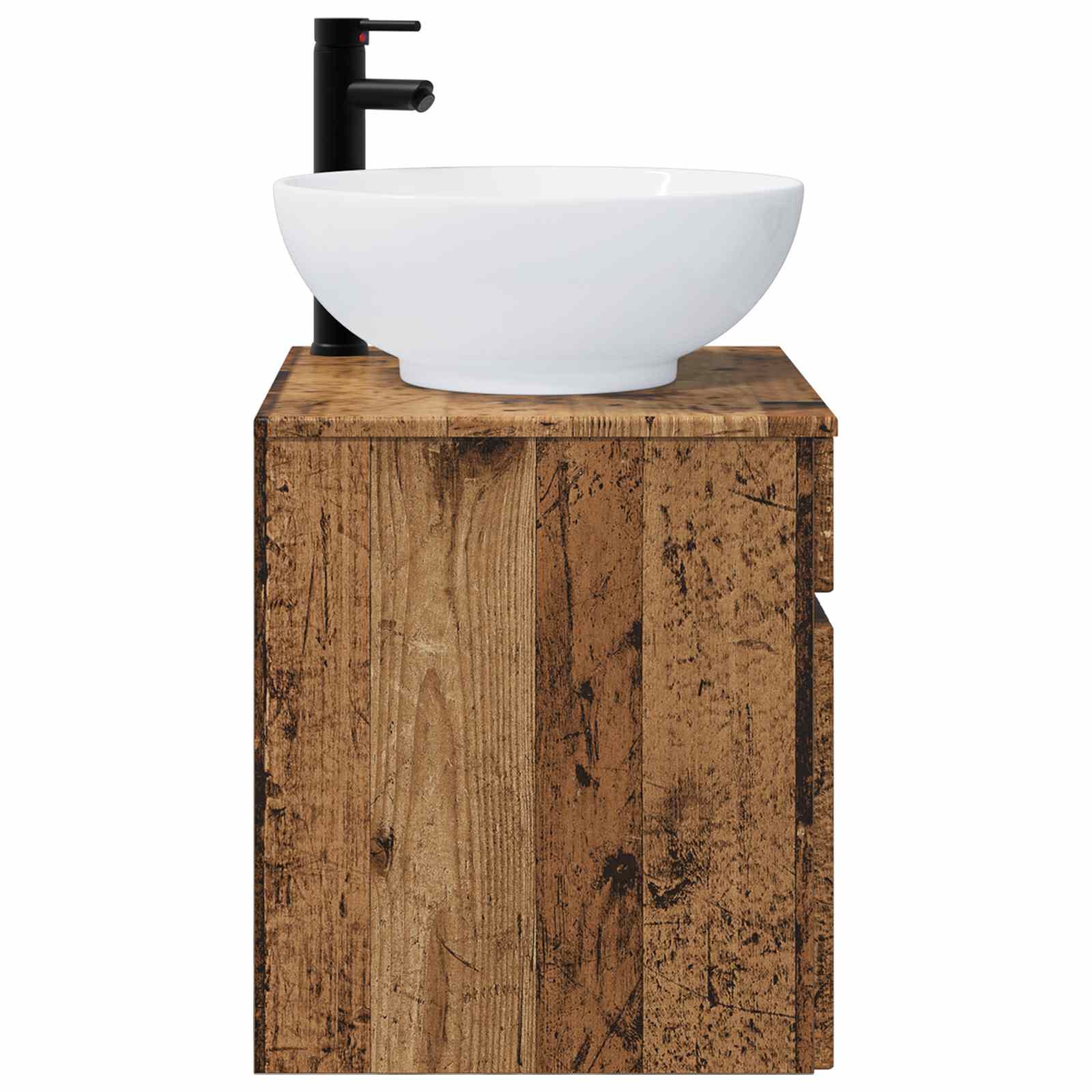 Meuble de lavabo mural Bois ancien 49 x 44,5 x 66,5 cm