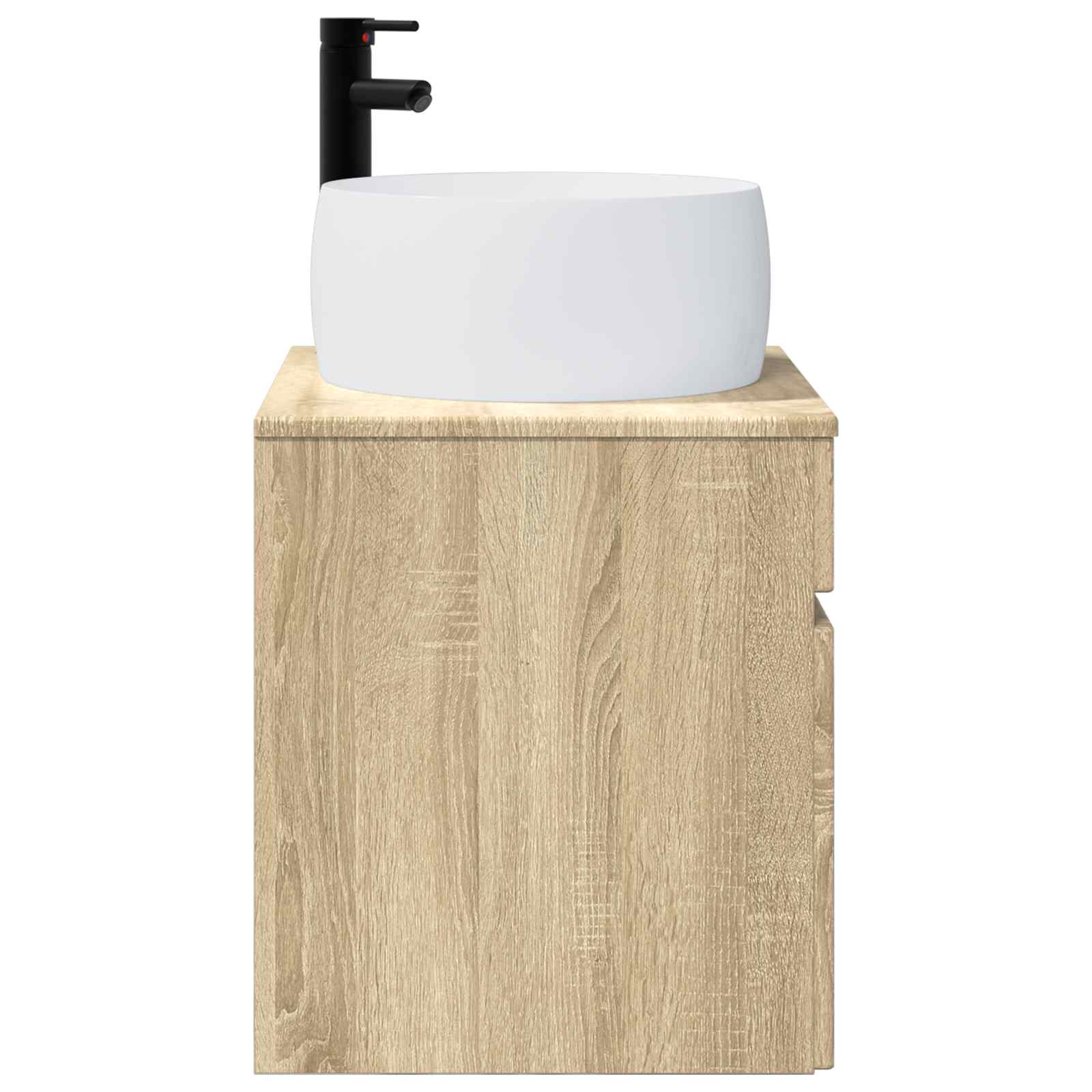 Meuble de lavabo mural Chêne Sonoma 49 x 44,5 x 66 cm