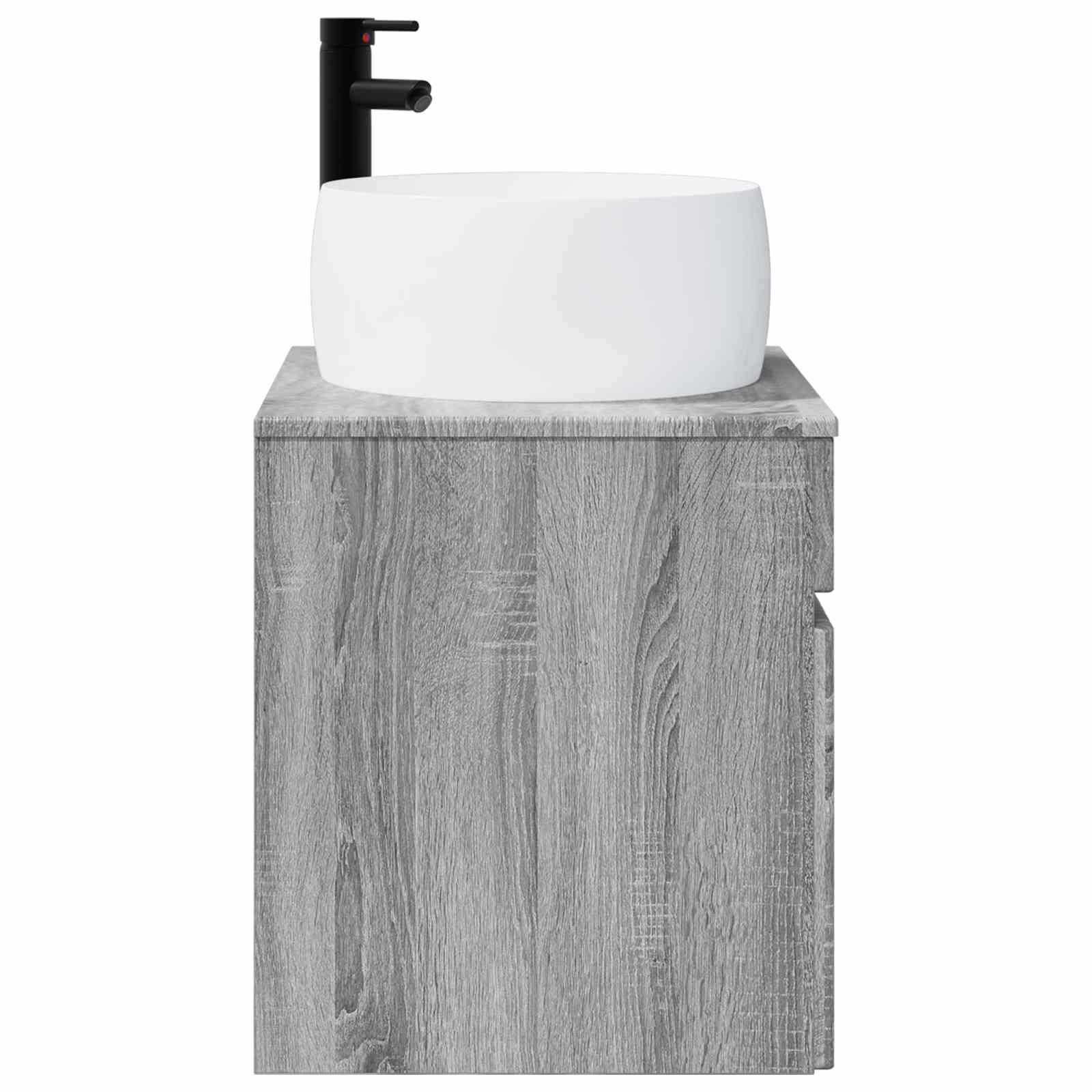 Meuble de lavabo mural Sonoma gris 49 x 44,5 x 66 cm