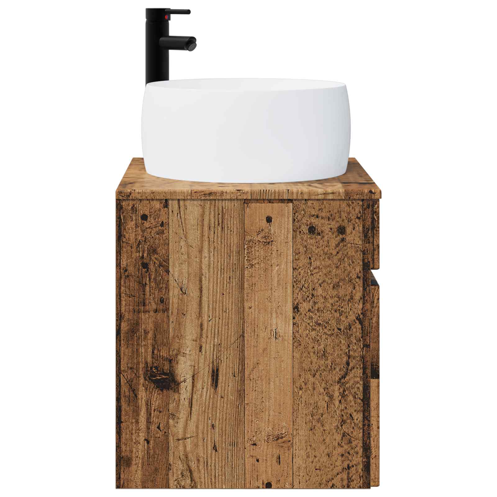 Meuble de lavabo mural Bois ancien 49 x 44,5 x 66 cm