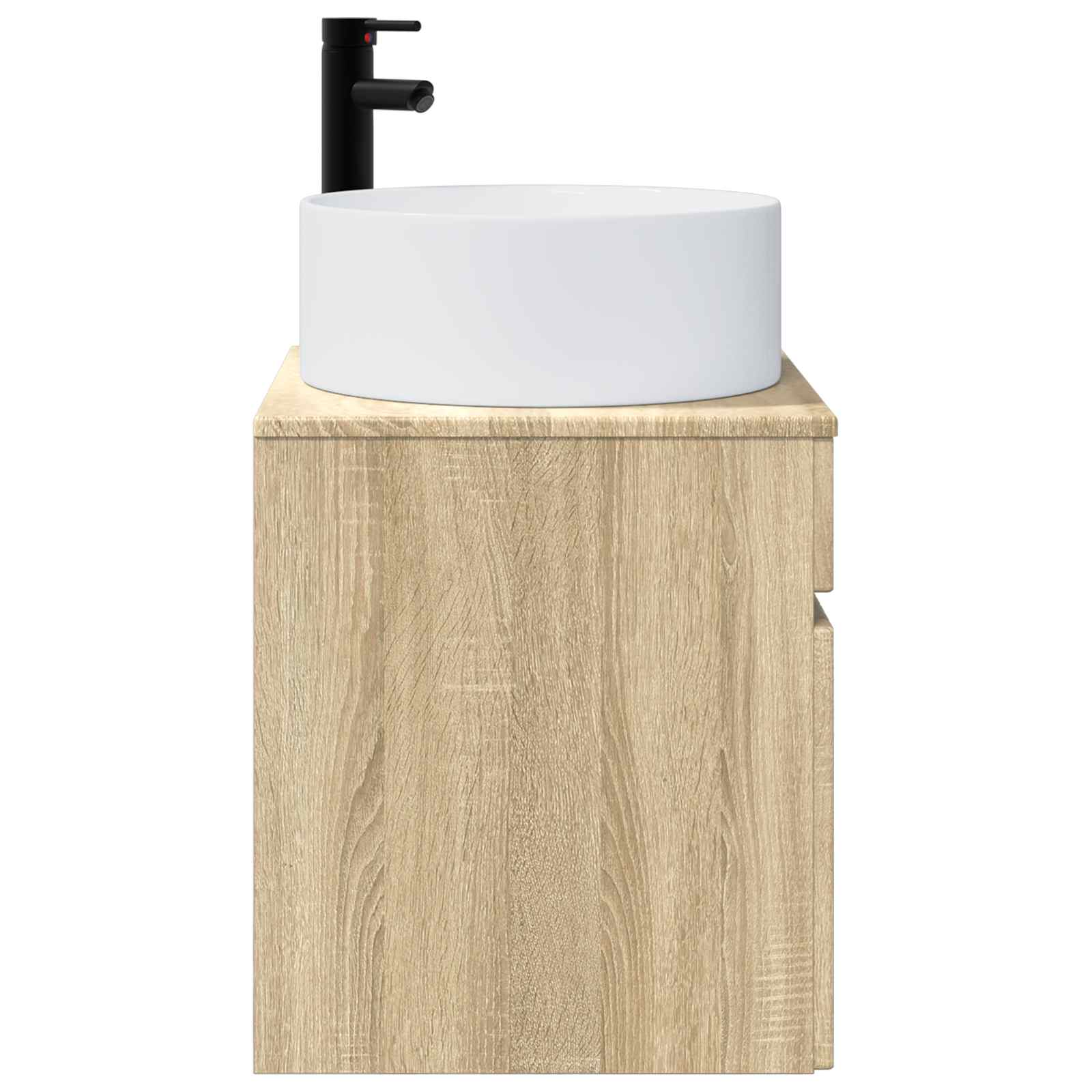 Meuble de lavabo mural Chêne Sonoma 49 x 44,5 x 65,5 cm