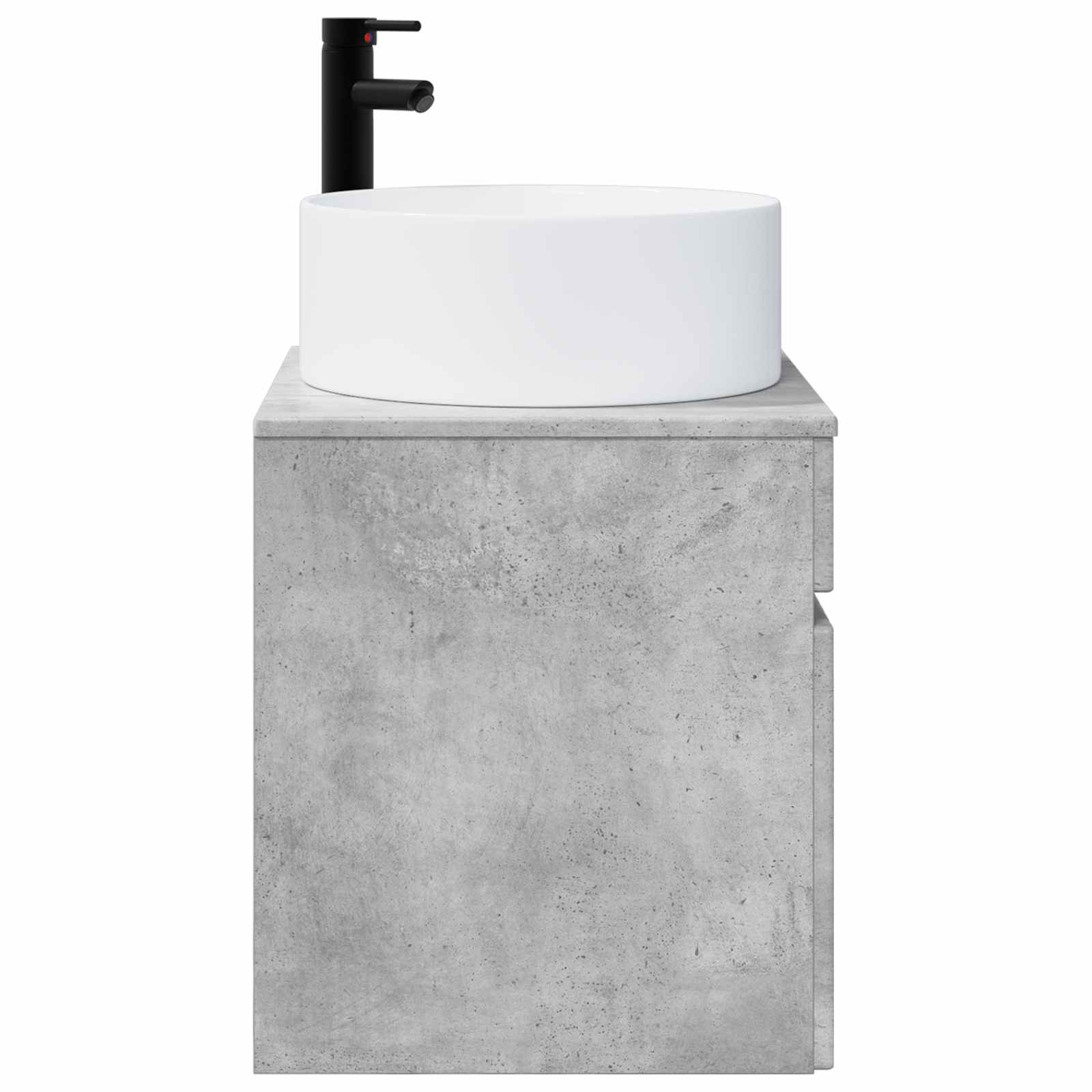 Meuble de lavabo mural Gris béton 49 x 44,5 x 65,5 cm