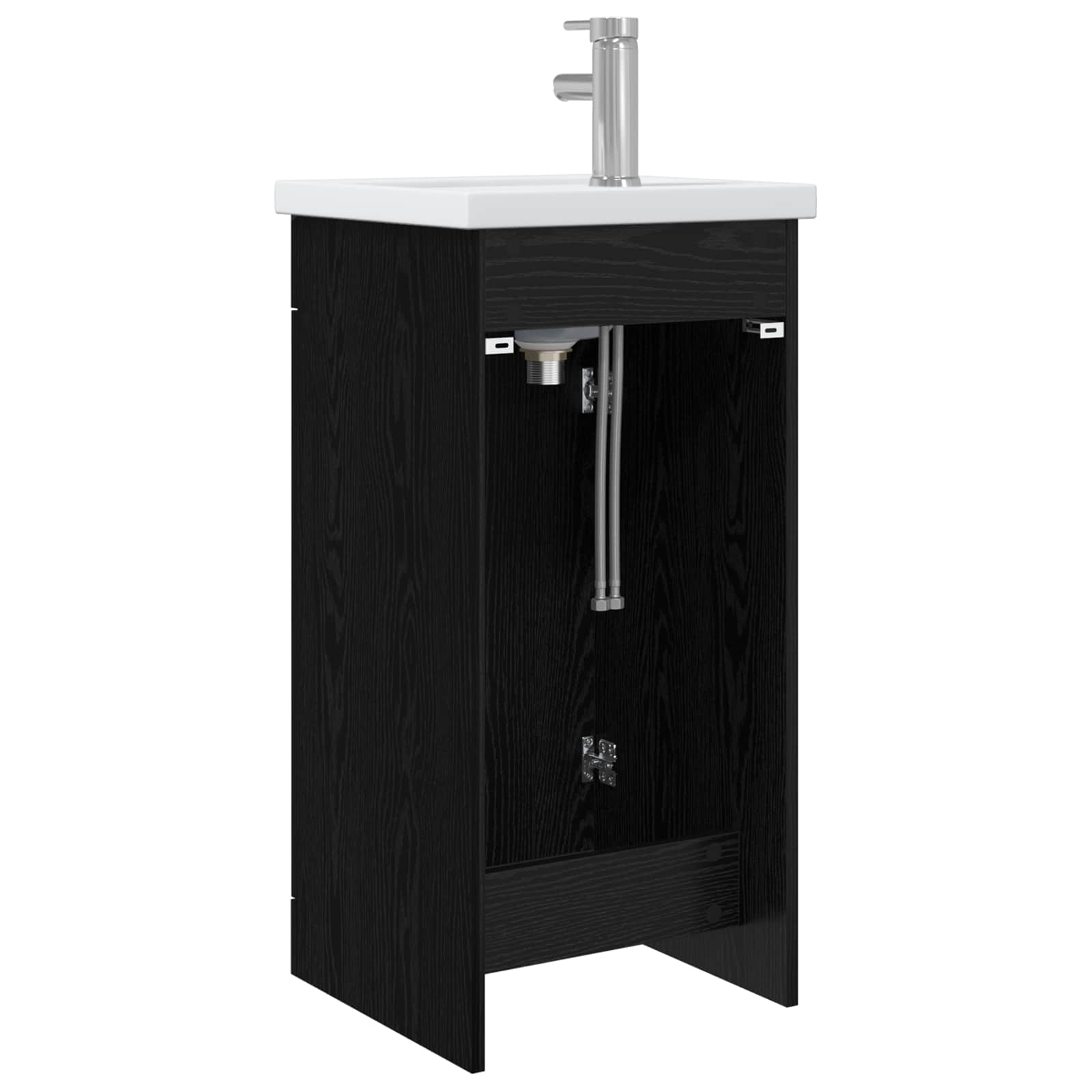 Meuble de salle de bain avec évier Chêne noir 42 x 40 x 84,5 cm