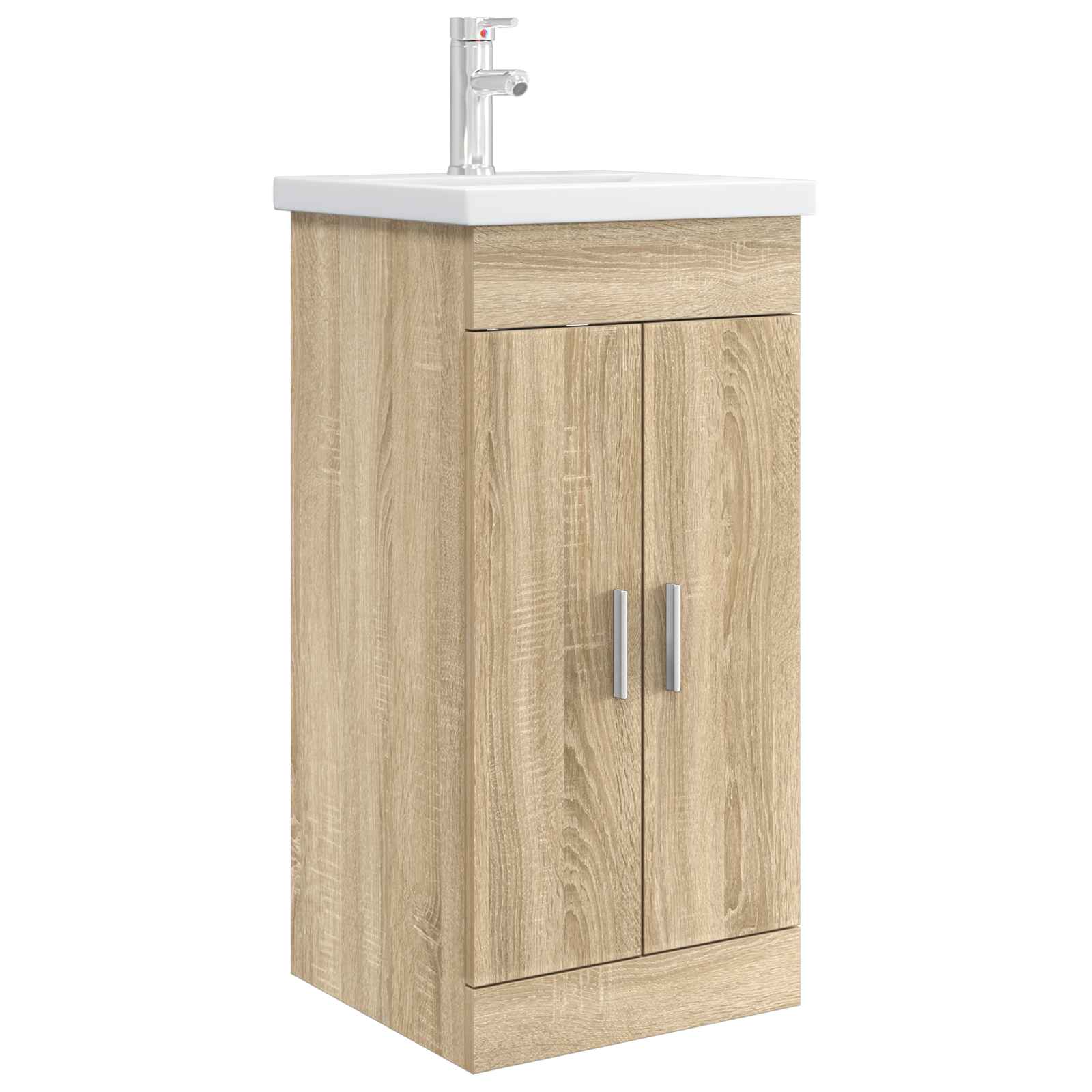 Meuble de salle de bain avec évier Chêne Sonoma