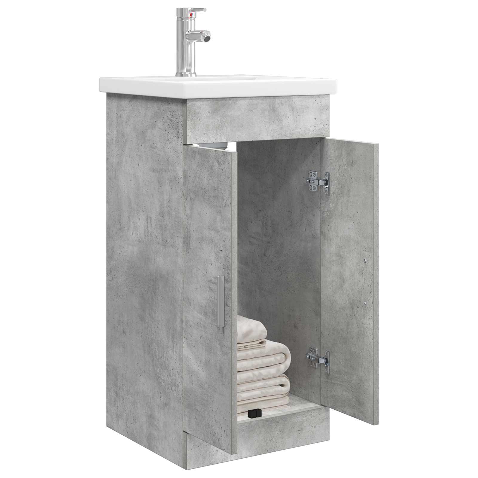 Meuble de salle de bain avec évier Gris béton 42 x 40 x 84,5 cm - XIOS