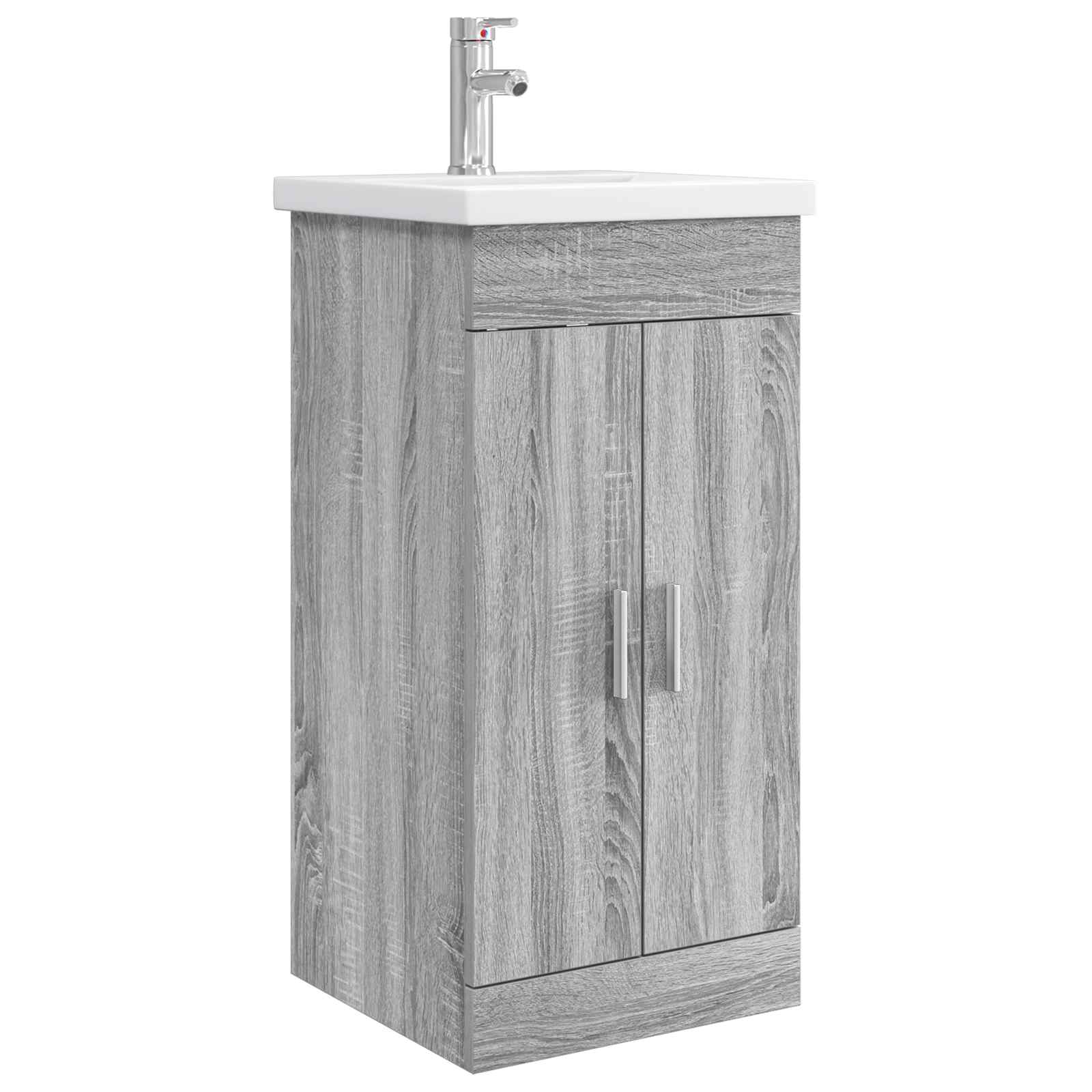 Meuble de salle de bain avec évier Sonoma gris
