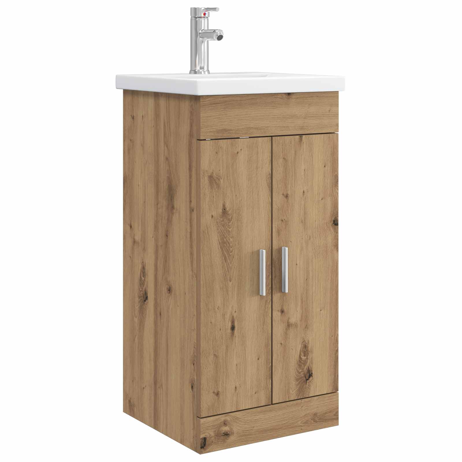 Meuble de salle de bain avec évier Chêne artisanal