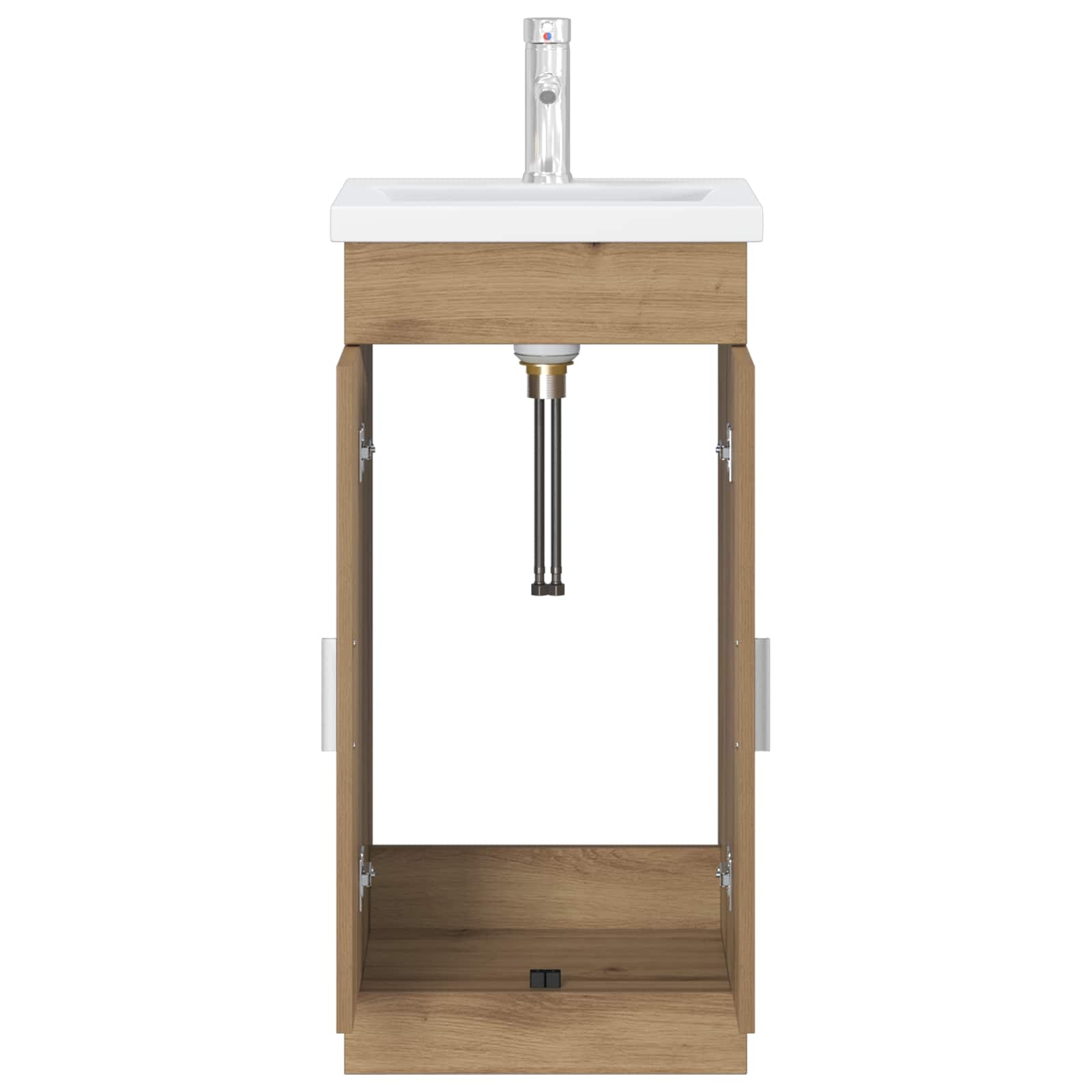 Meuble de salle de bain avec évier Chêne artisanal