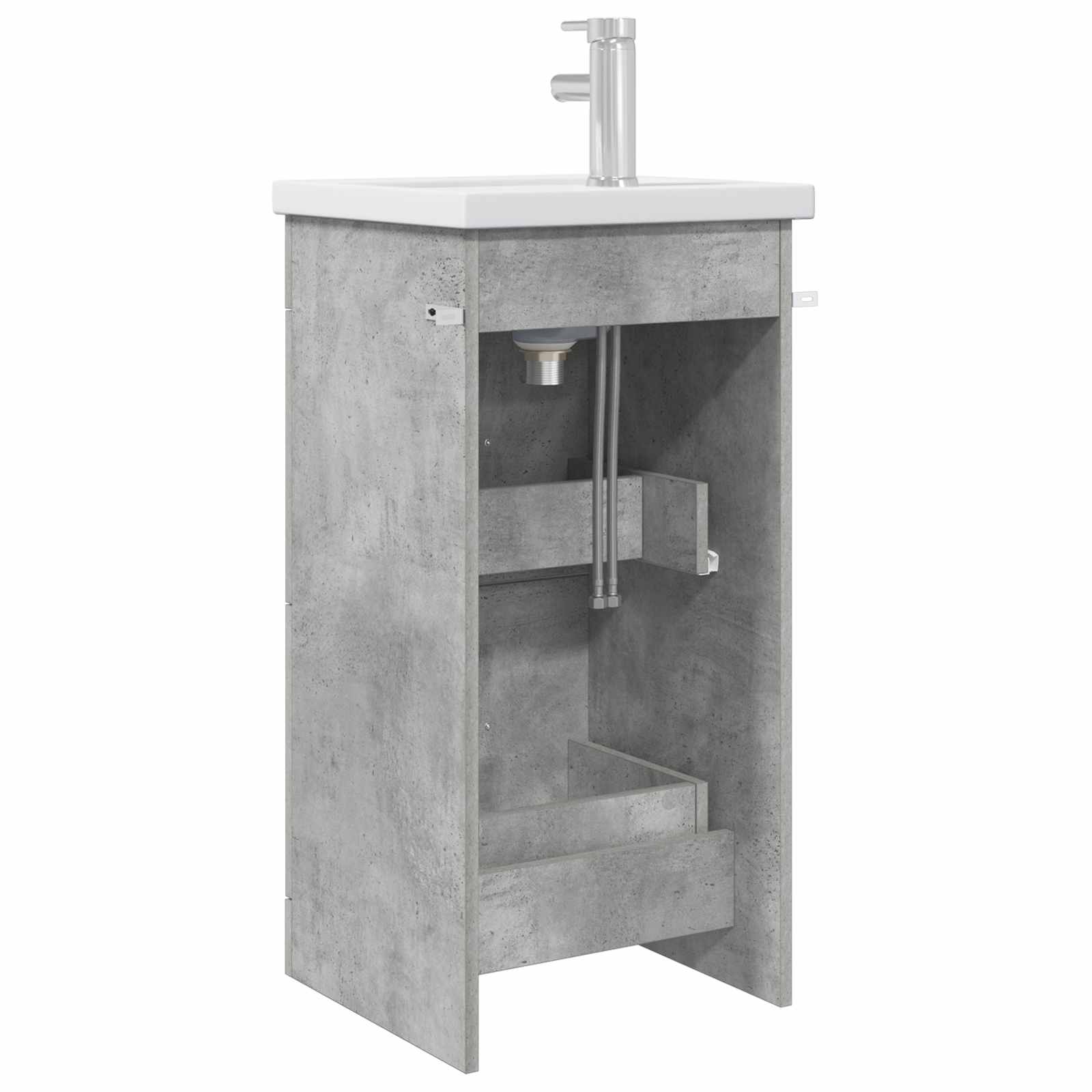 Meuble de salle de bain avec évier Gris béton 42 x 40 x 84,5 cm