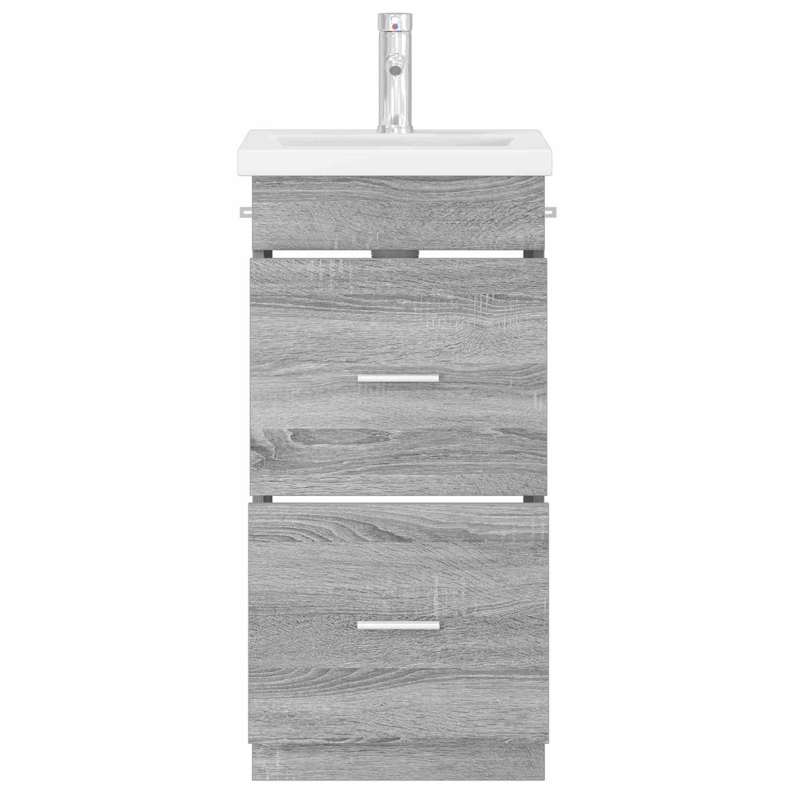 Meuble de salle de bain avec évier Sonoma gris