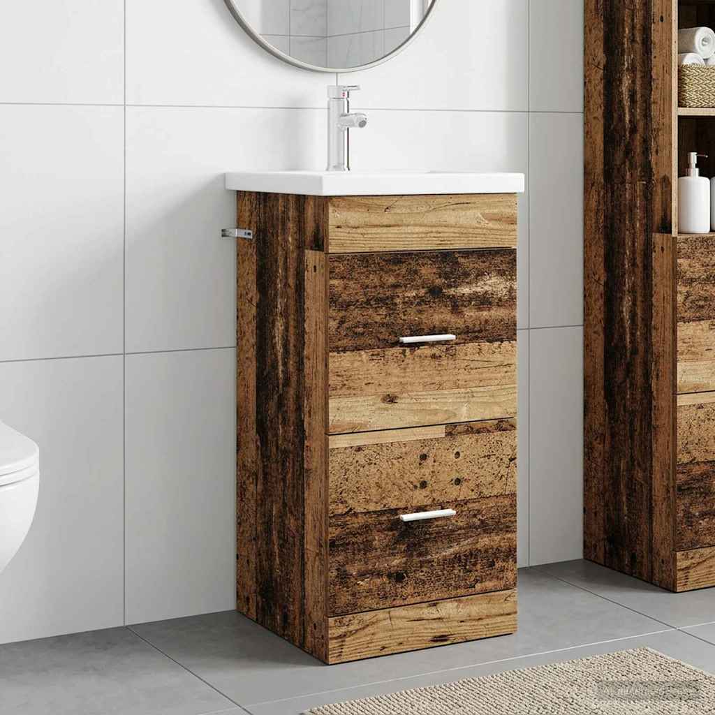 Meuble de salle de bain avec évier Bois ancien