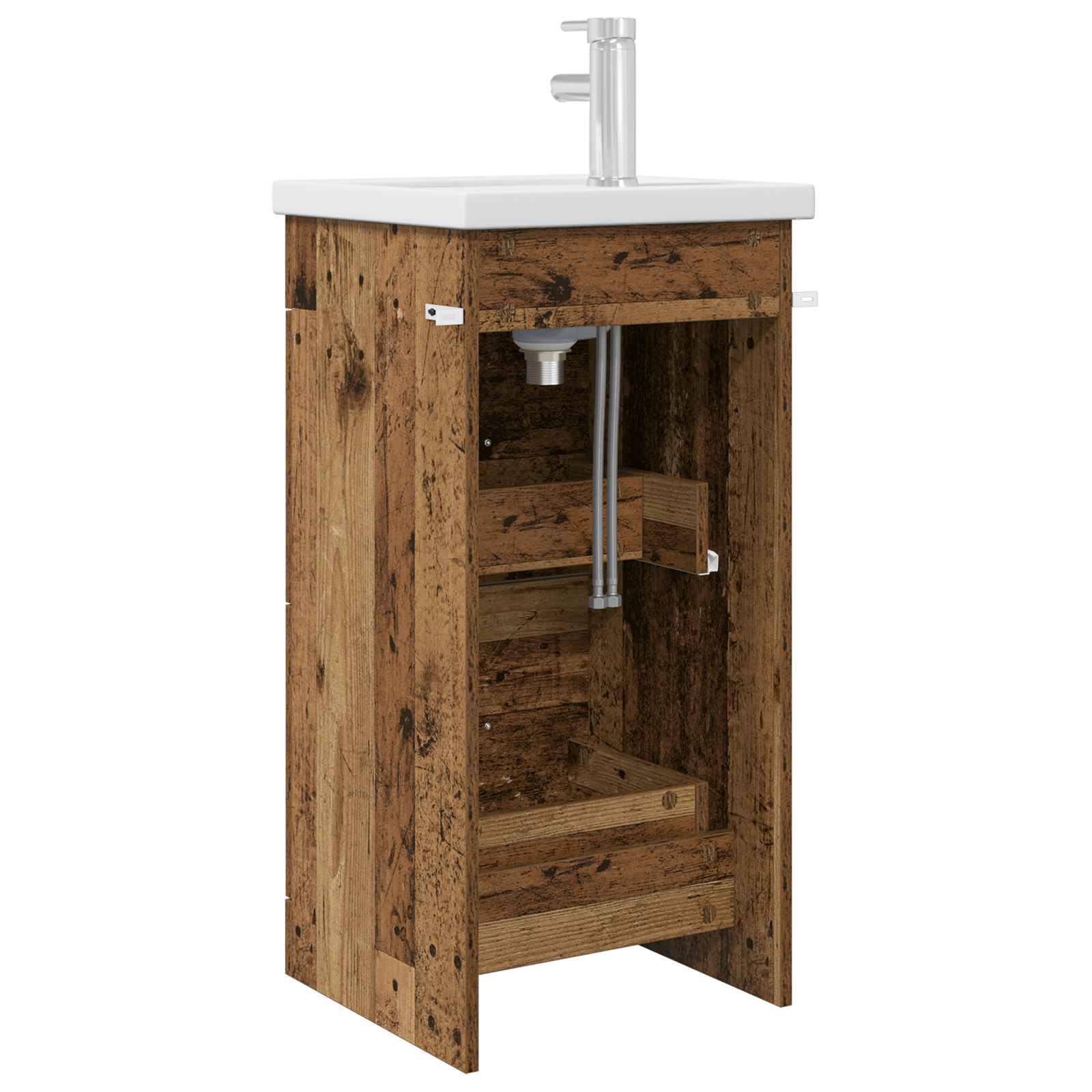 Meuble de salle de bain avec évier Bois ancien