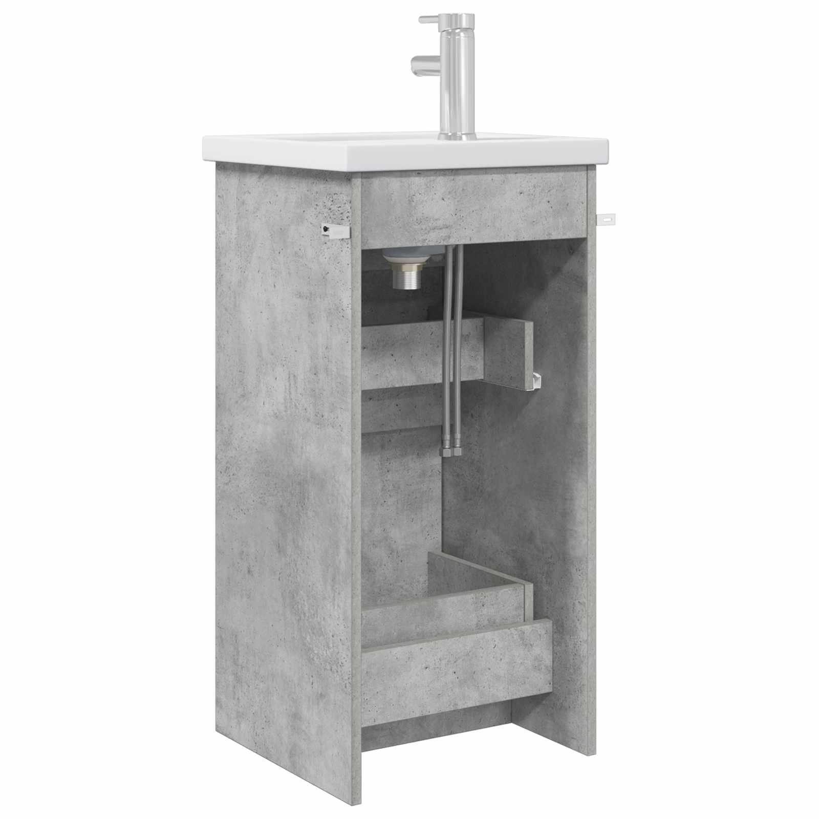 Meuble de salle de bain avec évier Gris béton 42 x 40 x 84,5 cm