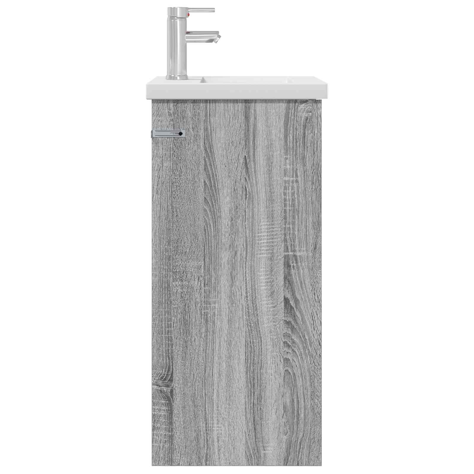 Meuble de salle de bain avec évier Sonoma gris