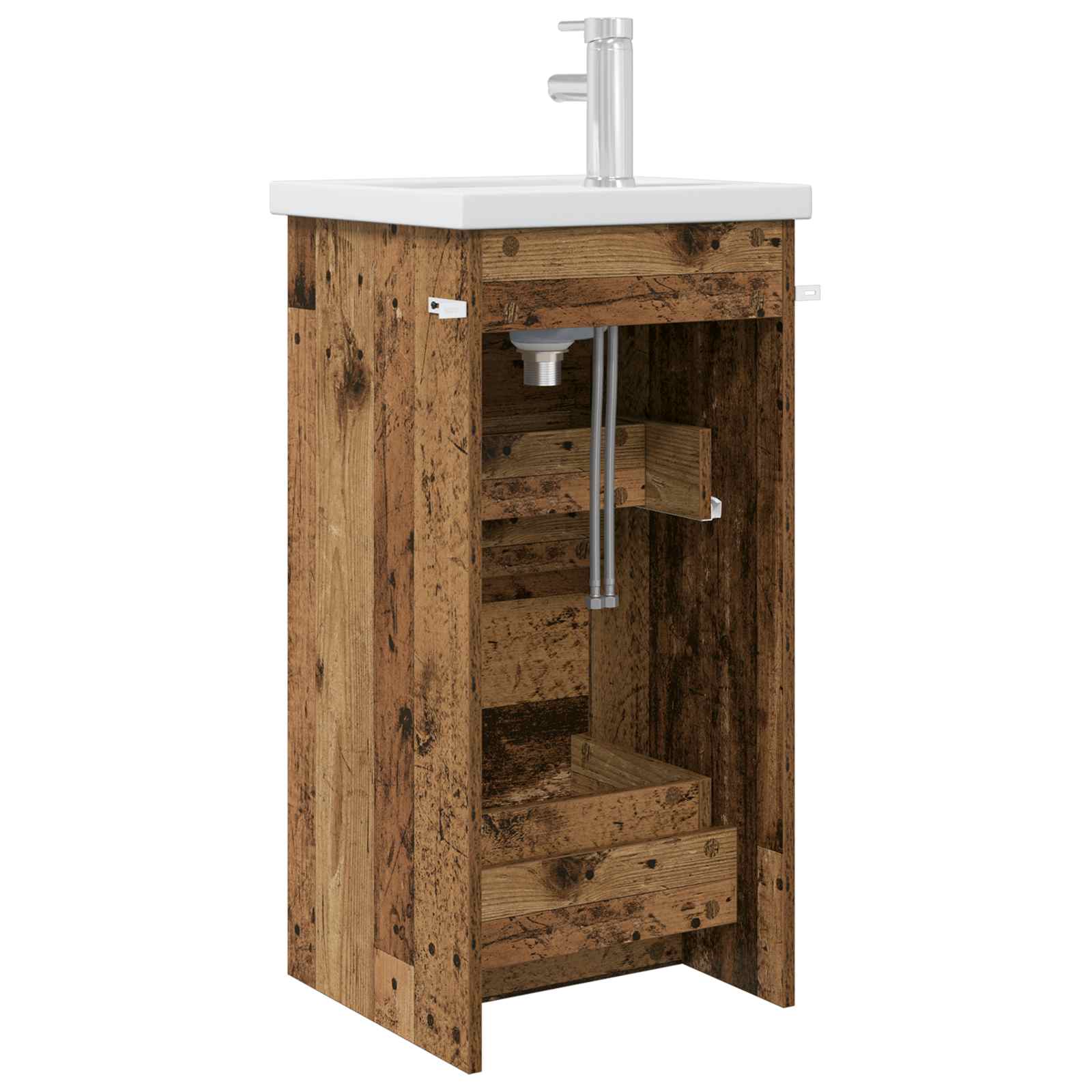 Meuble de salle de bain avec évier Bois ancien