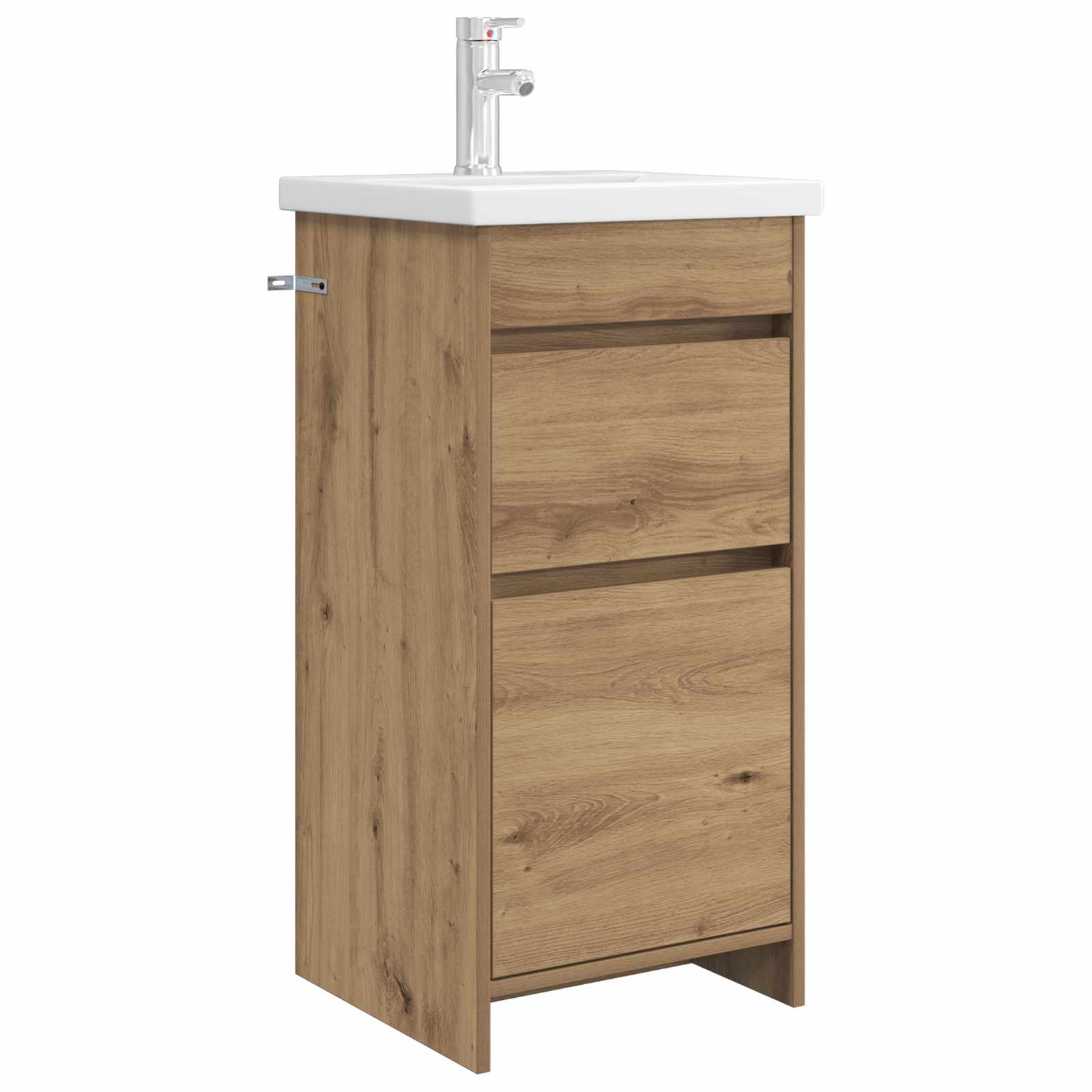 Meuble de salle de bain avec évier Chêne artisanal