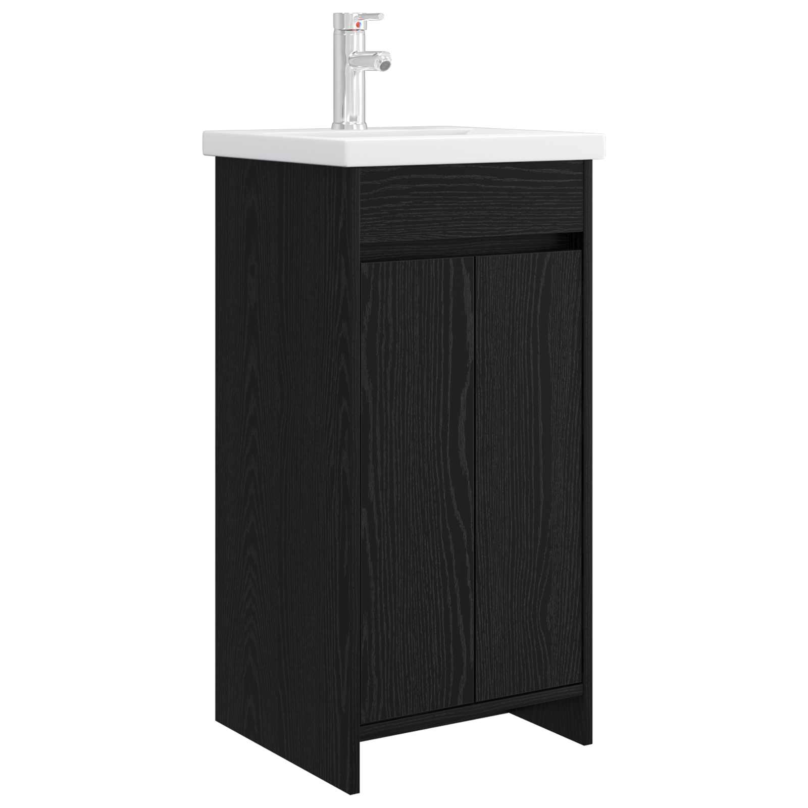 Meuble de salle de bain avec évier Chêne noir 42 x 40 x 84,5 cm