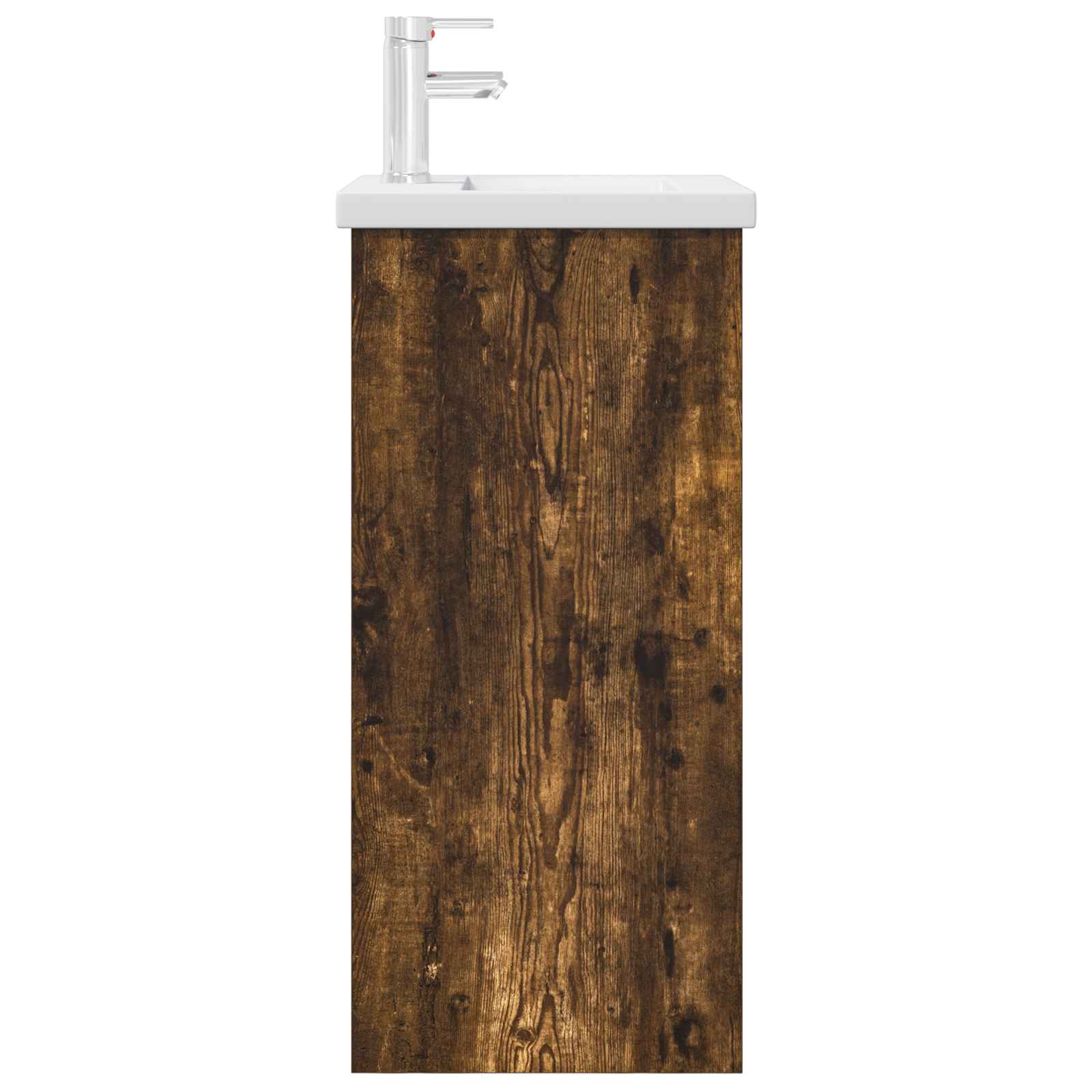 Meuble de salle de bain avec évier Chêne fumé 42 x 40 x 84,5 cm