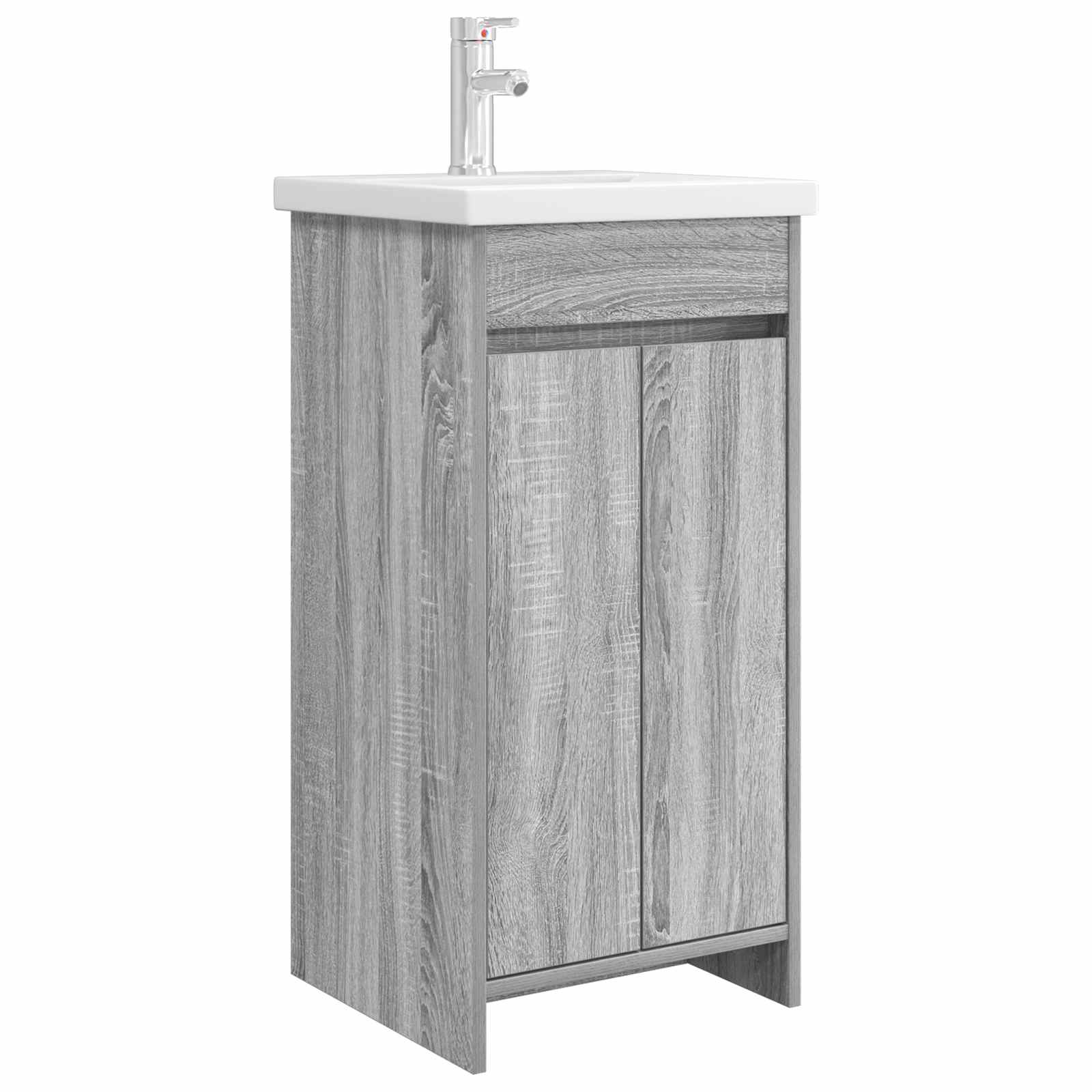 Meuble de salle de bain avec évier Sonoma gris