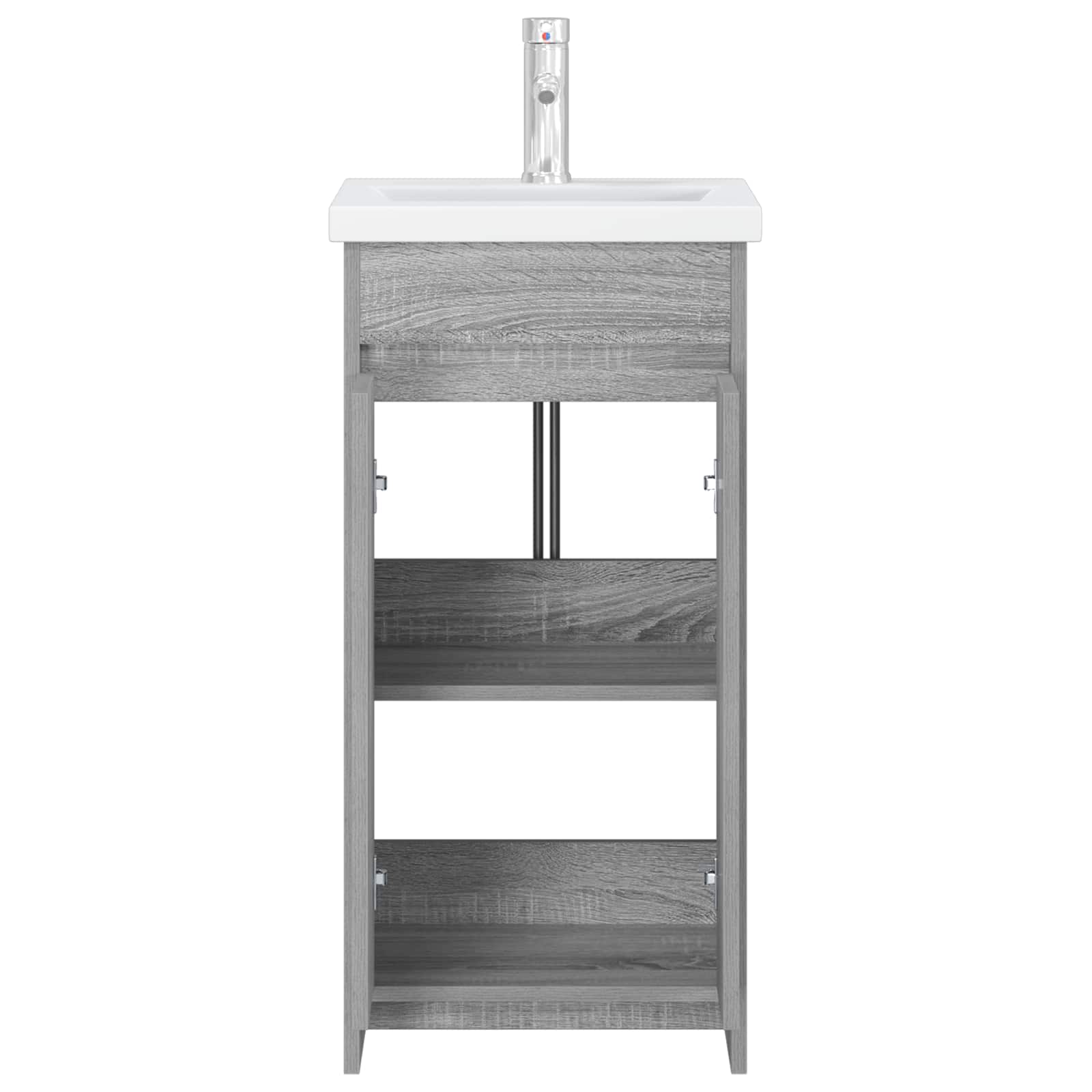 Meuble de salle de bain avec évier Sonoma gris