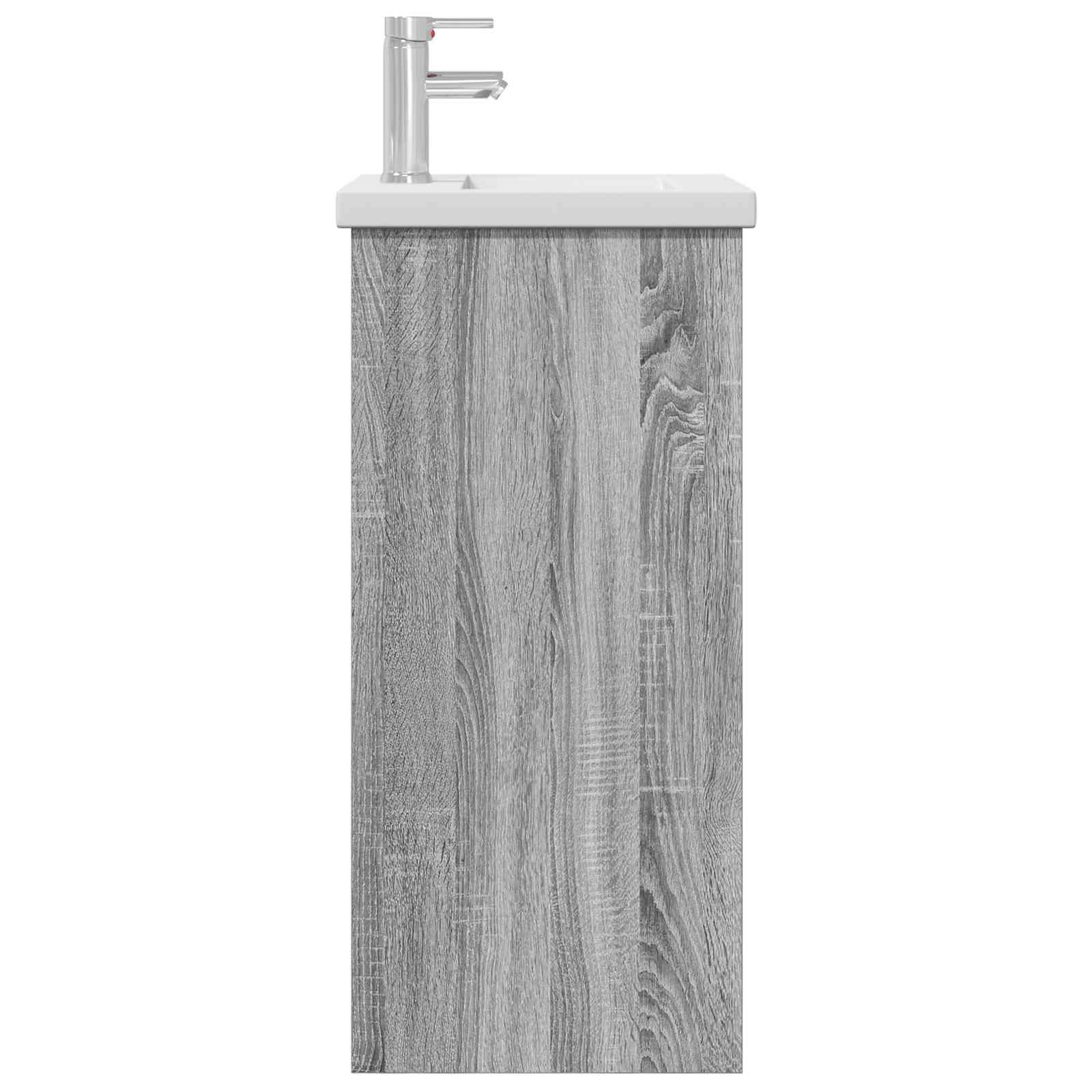 Meuble de salle de bain avec évier Sonoma gris