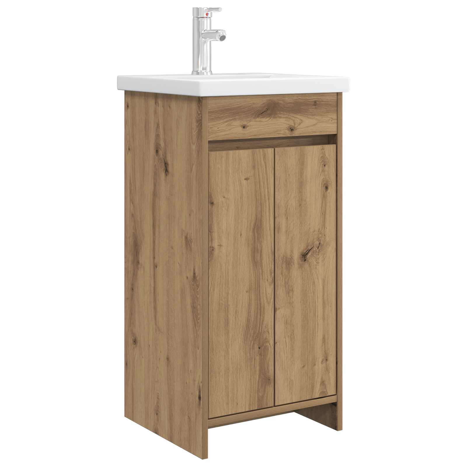 Meuble de salle de bain avec évier Chêne artisanal