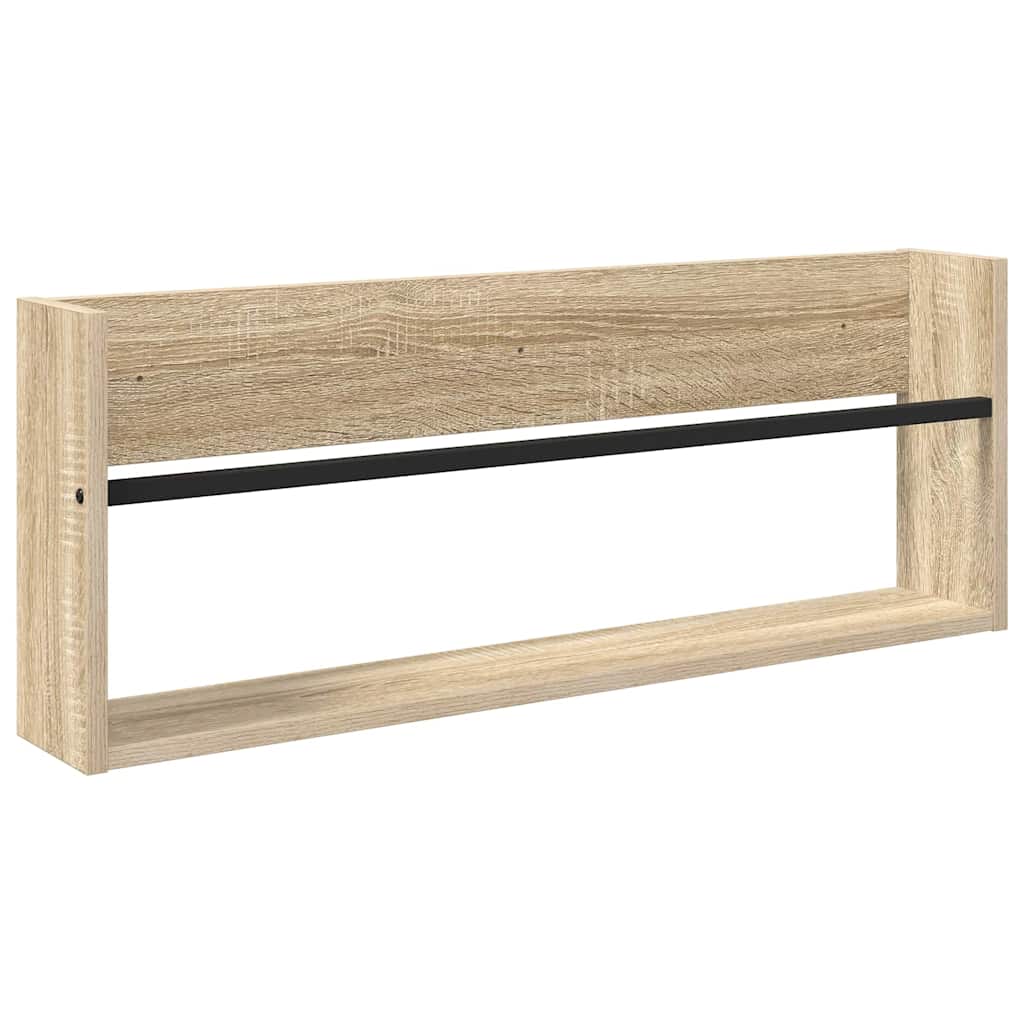 Étagère à magazines avec étagère Chêne Sonoma 80 x 12 x 30 cm - XIOS